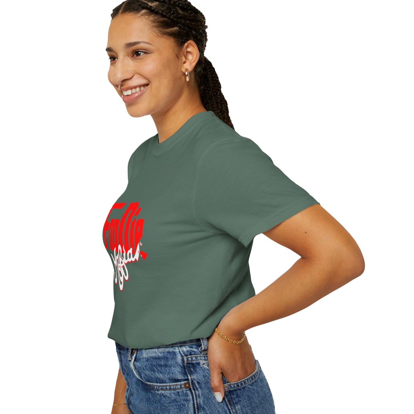 L.O.E.F Red Foodie Mafia Unisex Tee Shirt (White)
