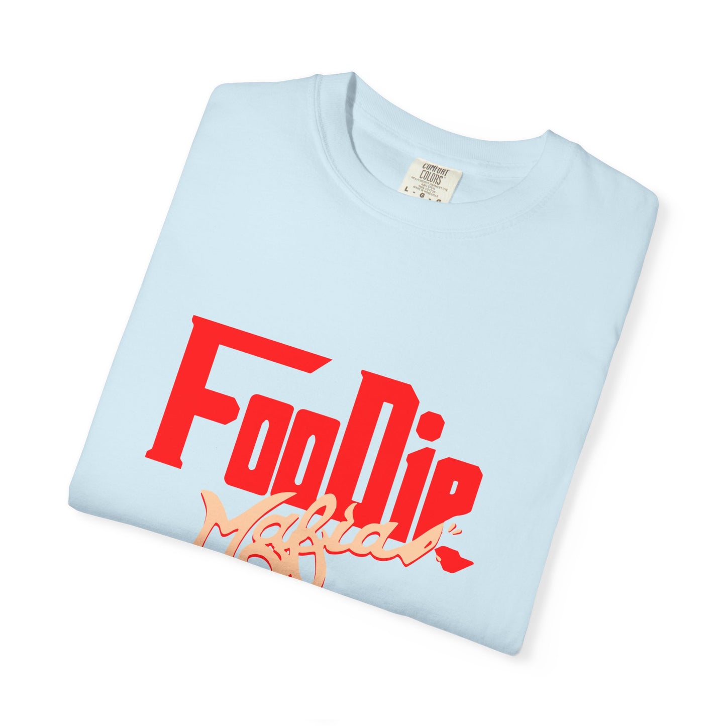 L.O.E.F Red Foodie Mafia Unisex Tee Shirt (Peach)
