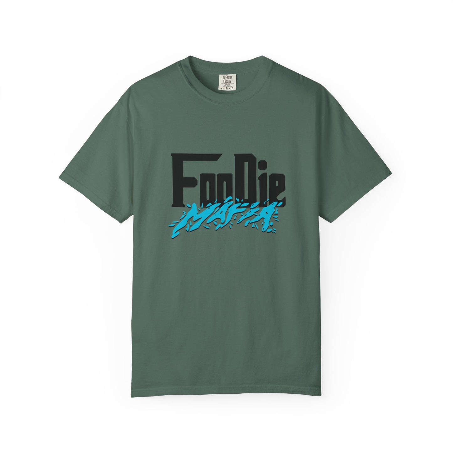 L.O.E.F Foodie Mafia Unisex Tee Shirt (Aqua Blue)