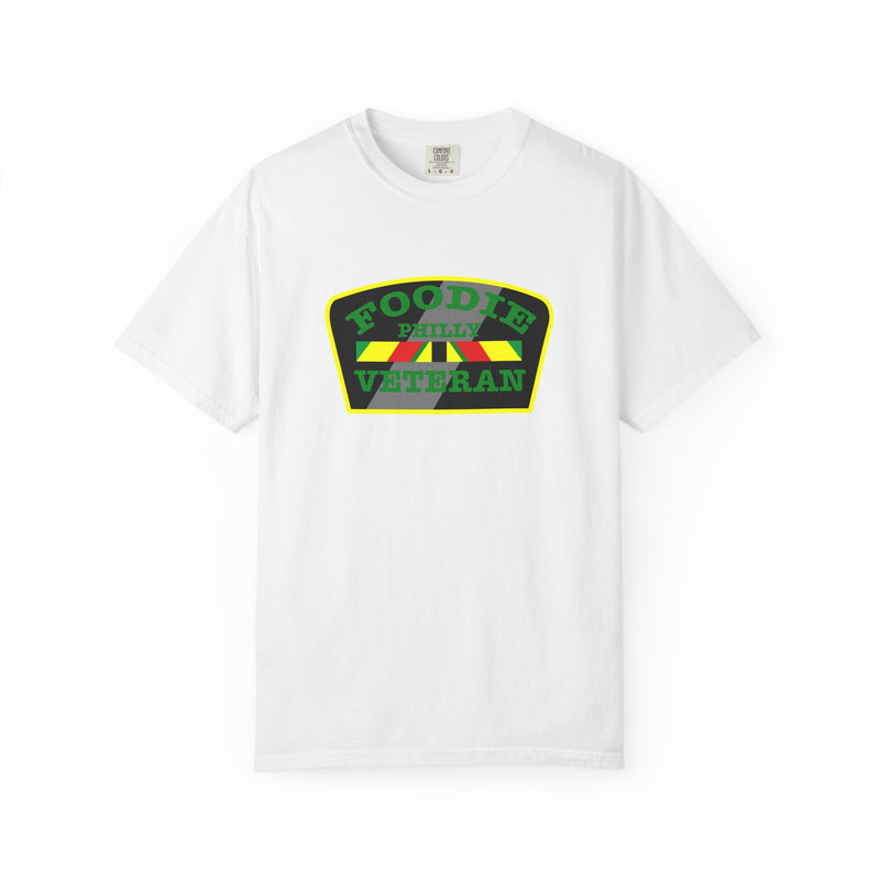 L.O.E.F Foodie Veteran PHILLY Unisex Tee Shirt (Green)