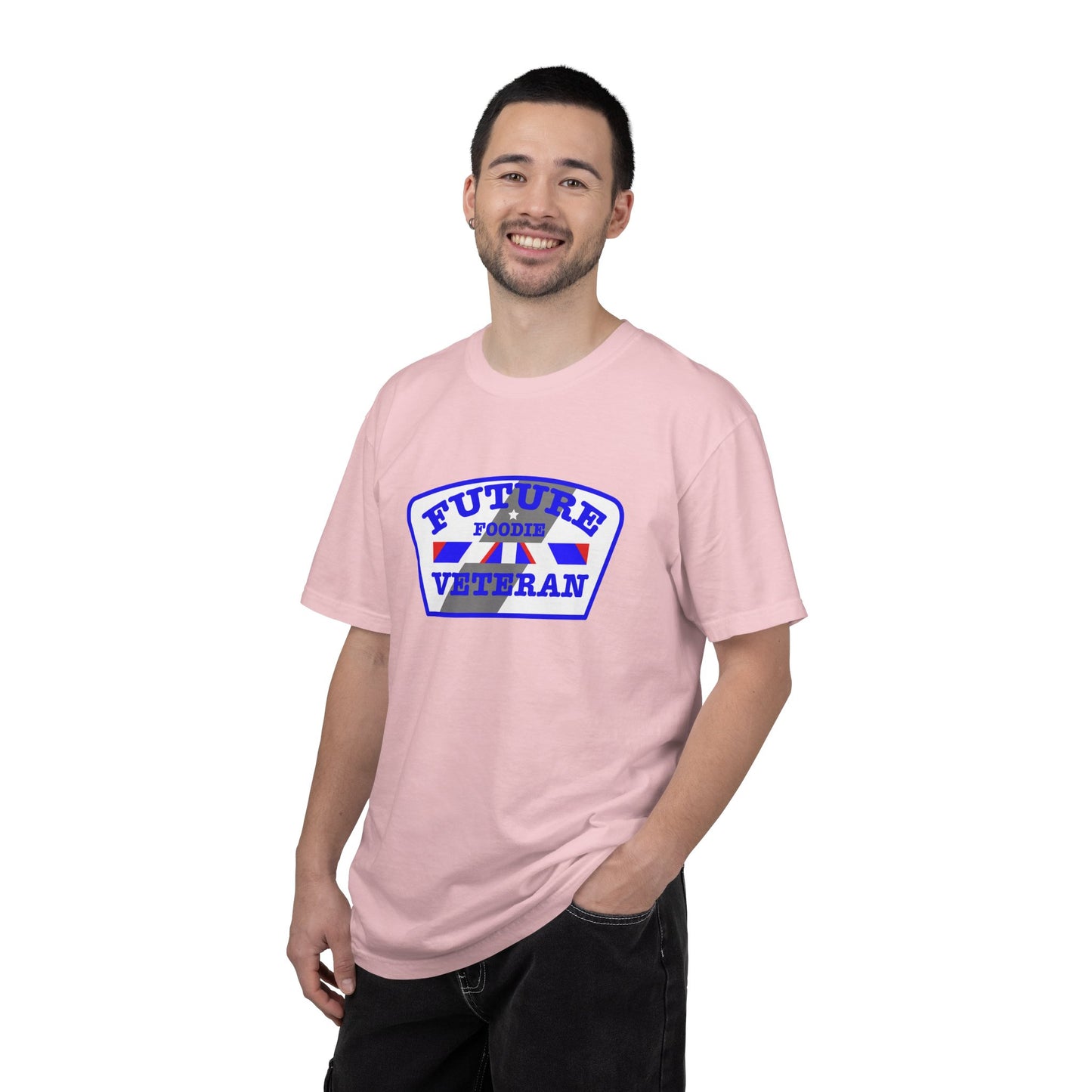 L.O.E.F Future Foodie Veteran Unisex Tee Shirt (Blue)