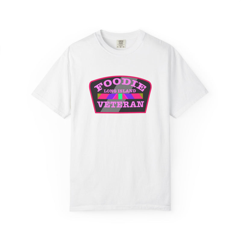 L.O.E.F Foodie Veteran Long Island Unisex Tee Shirt (Pink)