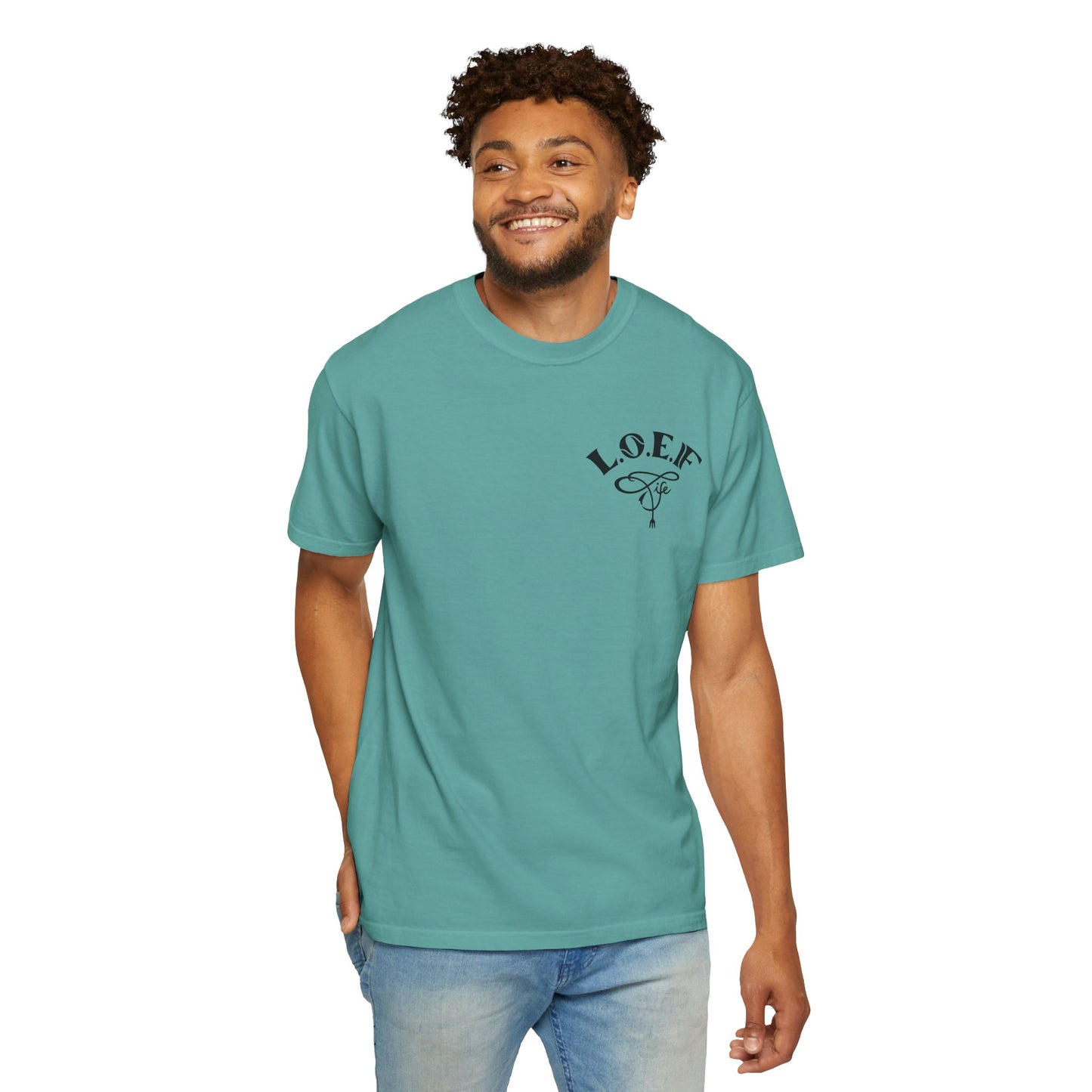L.O.E.F Foodie 4Life Vegan Unisex Tee Shirt (Neon Yellow)