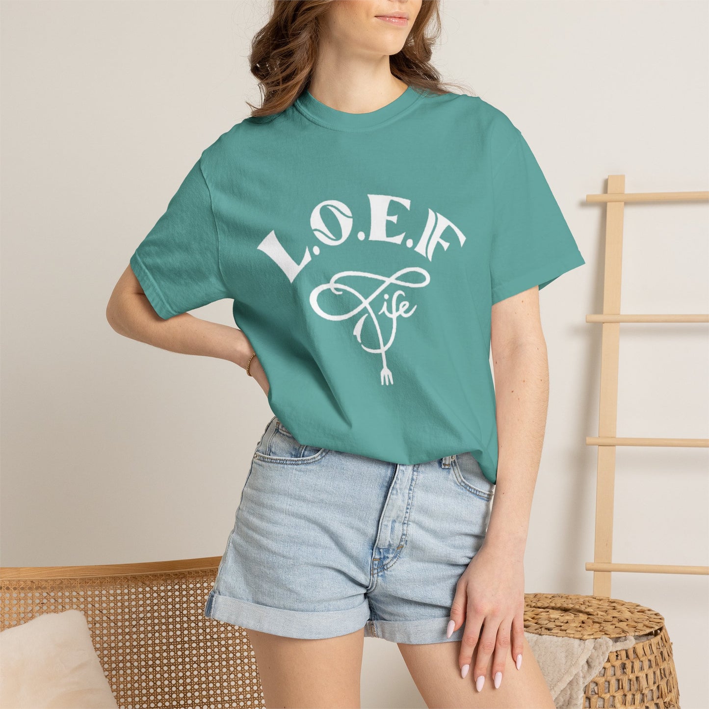 L.O.E.F Life Unisex Tee Shirt (White)