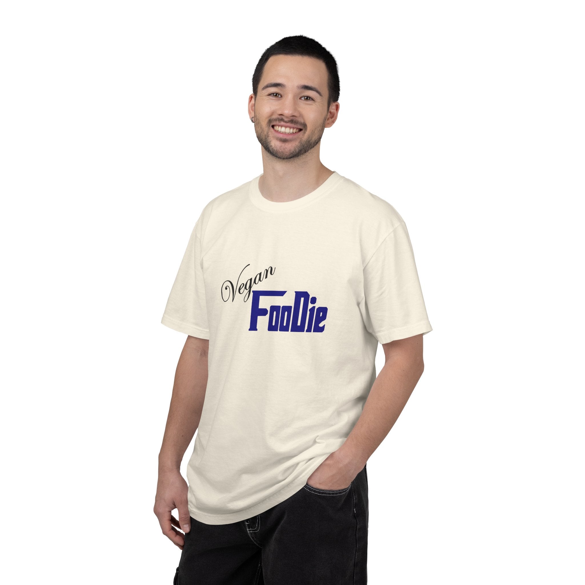 L.O.E.F Unisex Vegan Foodie Tee Shirt (Dark Blue)