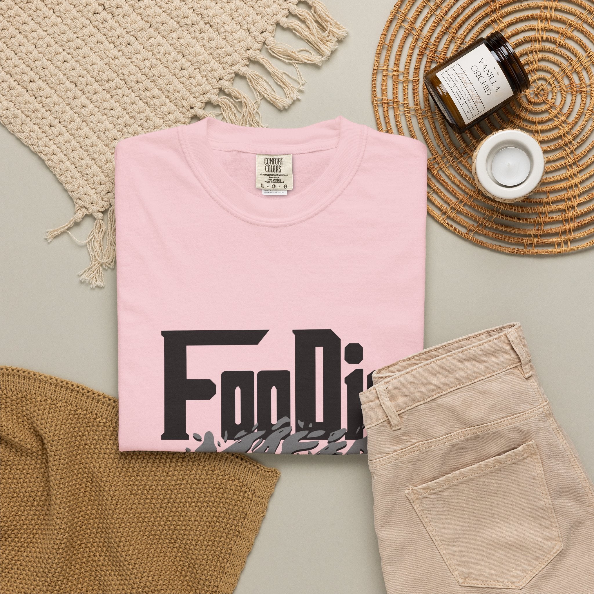 L.O.E.F Foodie Mafia Tee Shirt (Grey)