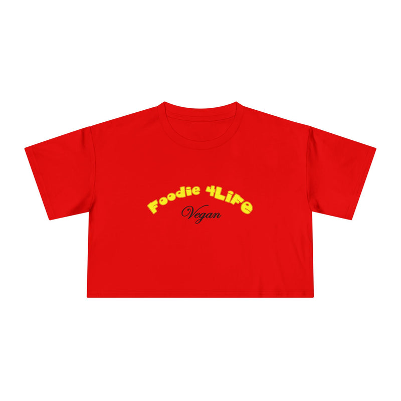 L.O.E.F Foodie 4Life Vegan Crop Top (Yellow)