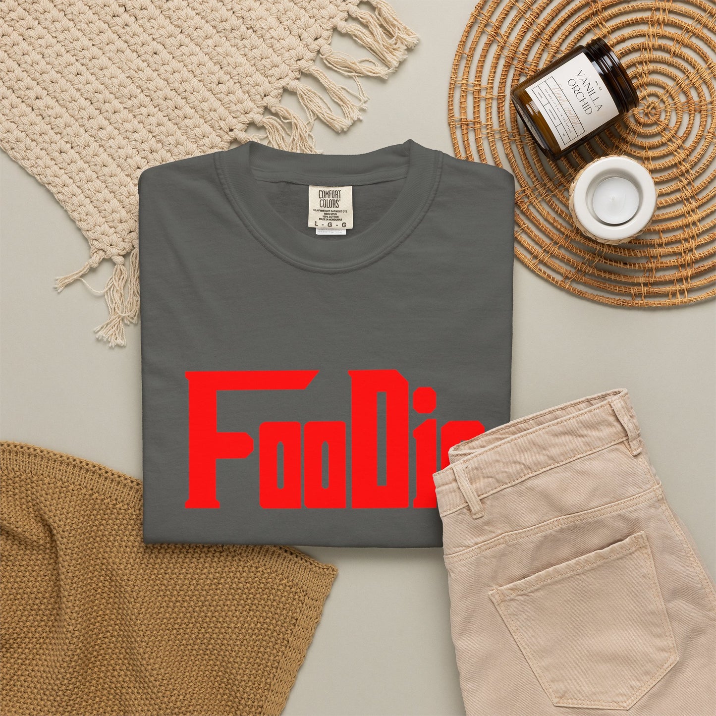 L.O.E.F Foodie Unisex Tee Shirt (Fiery Red)