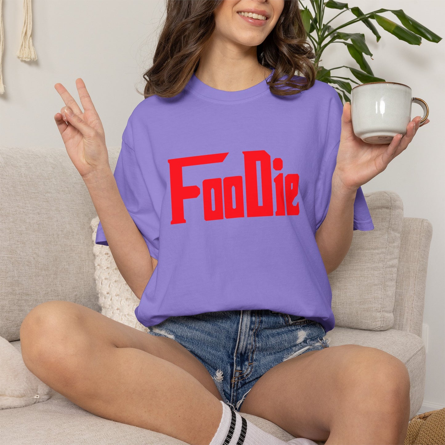 L.O.E.F Foodie Unisex Tee Shirt (Fiery Red)
