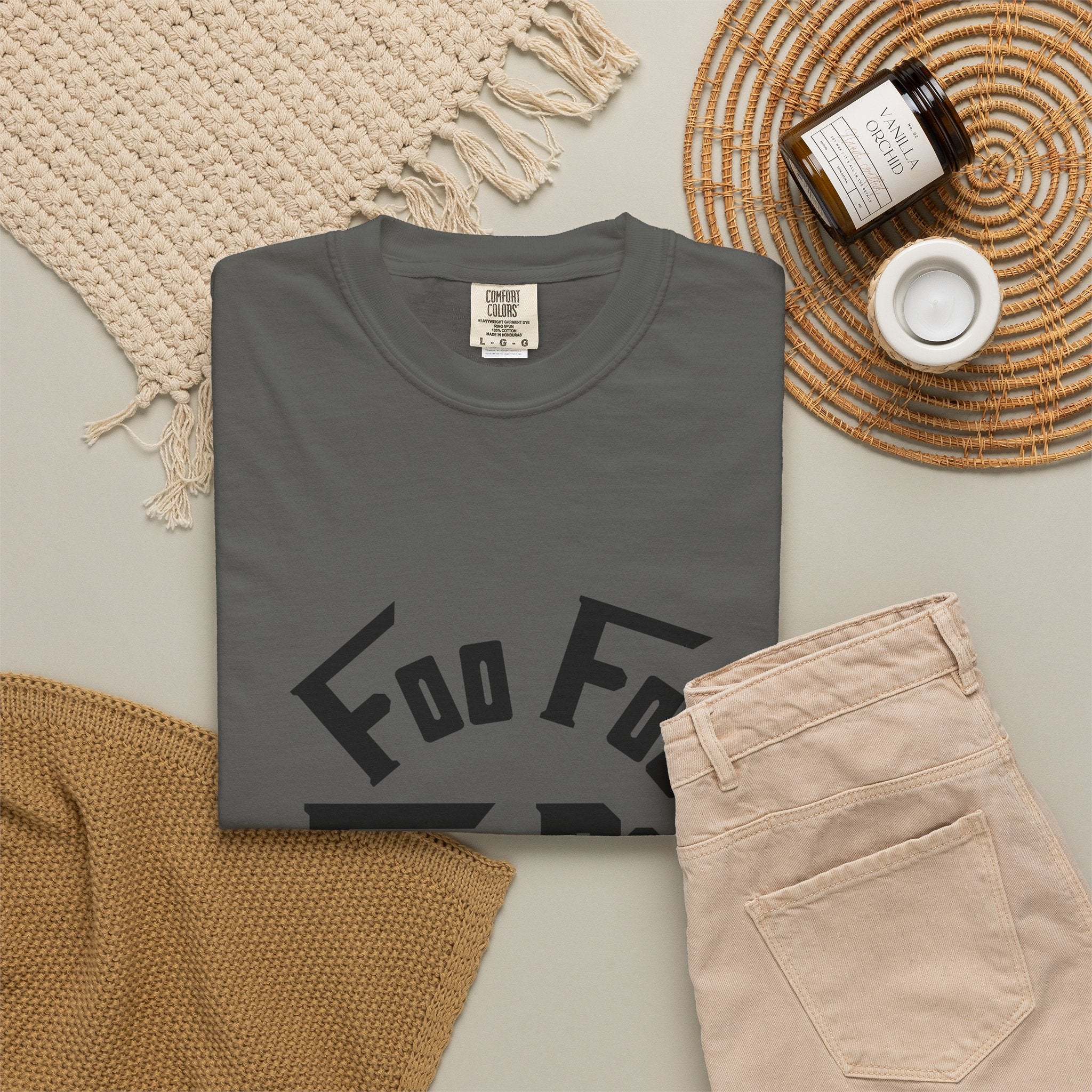 L.O.E.F FOO FOO FOODIE Unisex Tee shirt(Black)