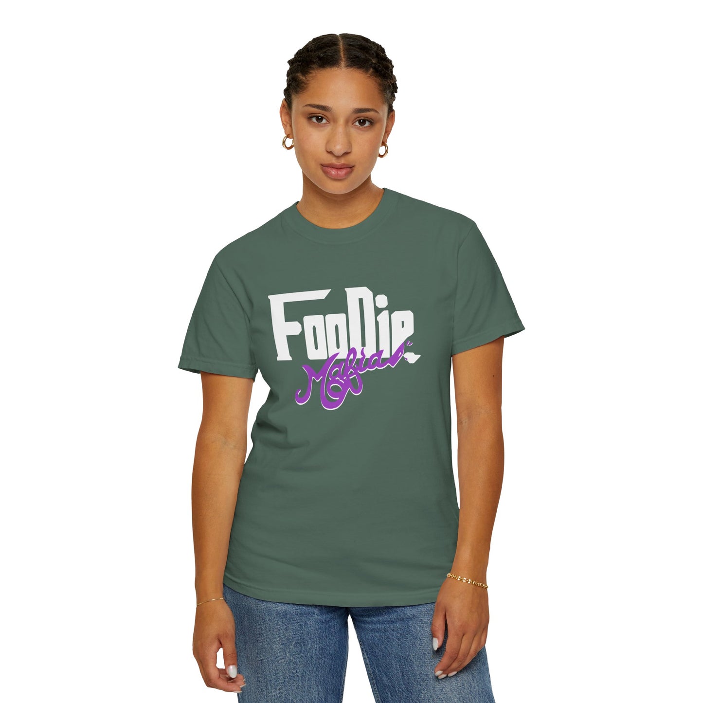L.O.E.F Foodie Mafia Unisex Tee Shirt  (Purple)