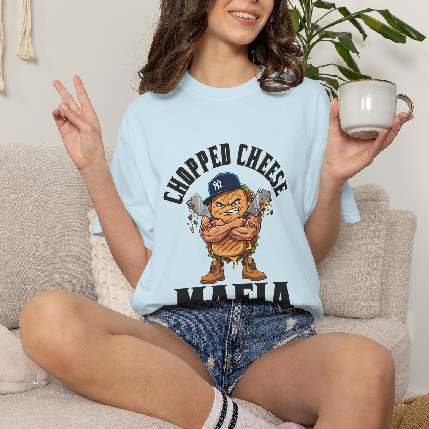 L.O.E.F Chopped Cheese Mafia Unisex Tee Shirt