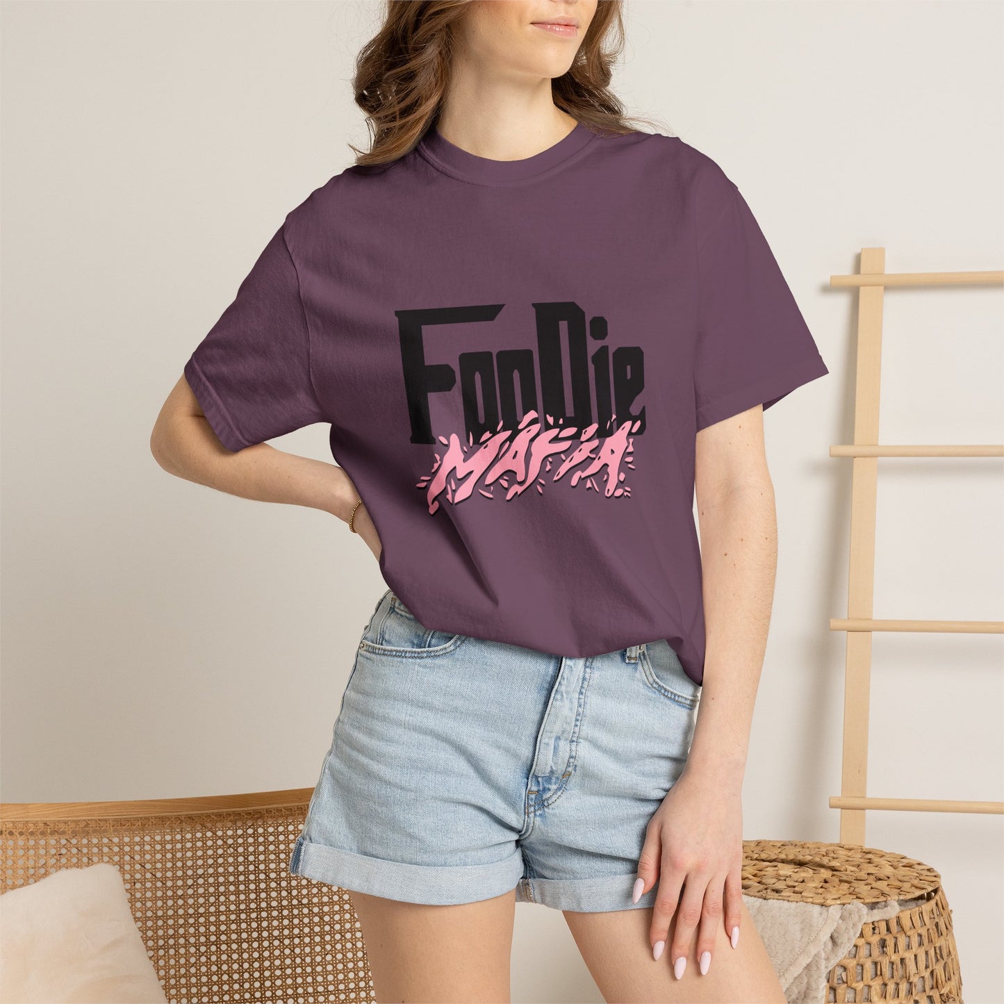 L.O.E.F Foodie Mafia Tee Shirt (Soft Pink)