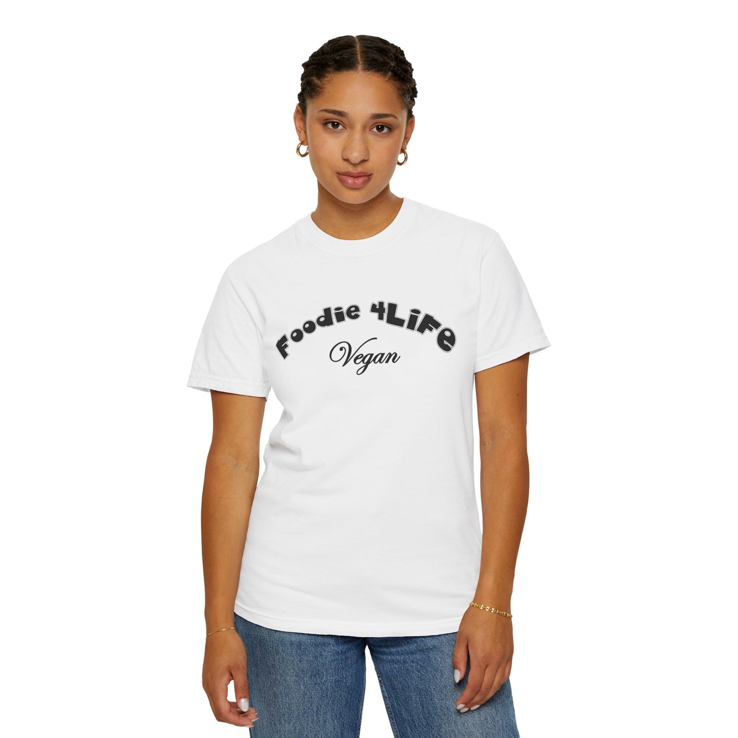 L.O.E.F Foodie 4Life Vegan Unisex Tee Shirt (Black)