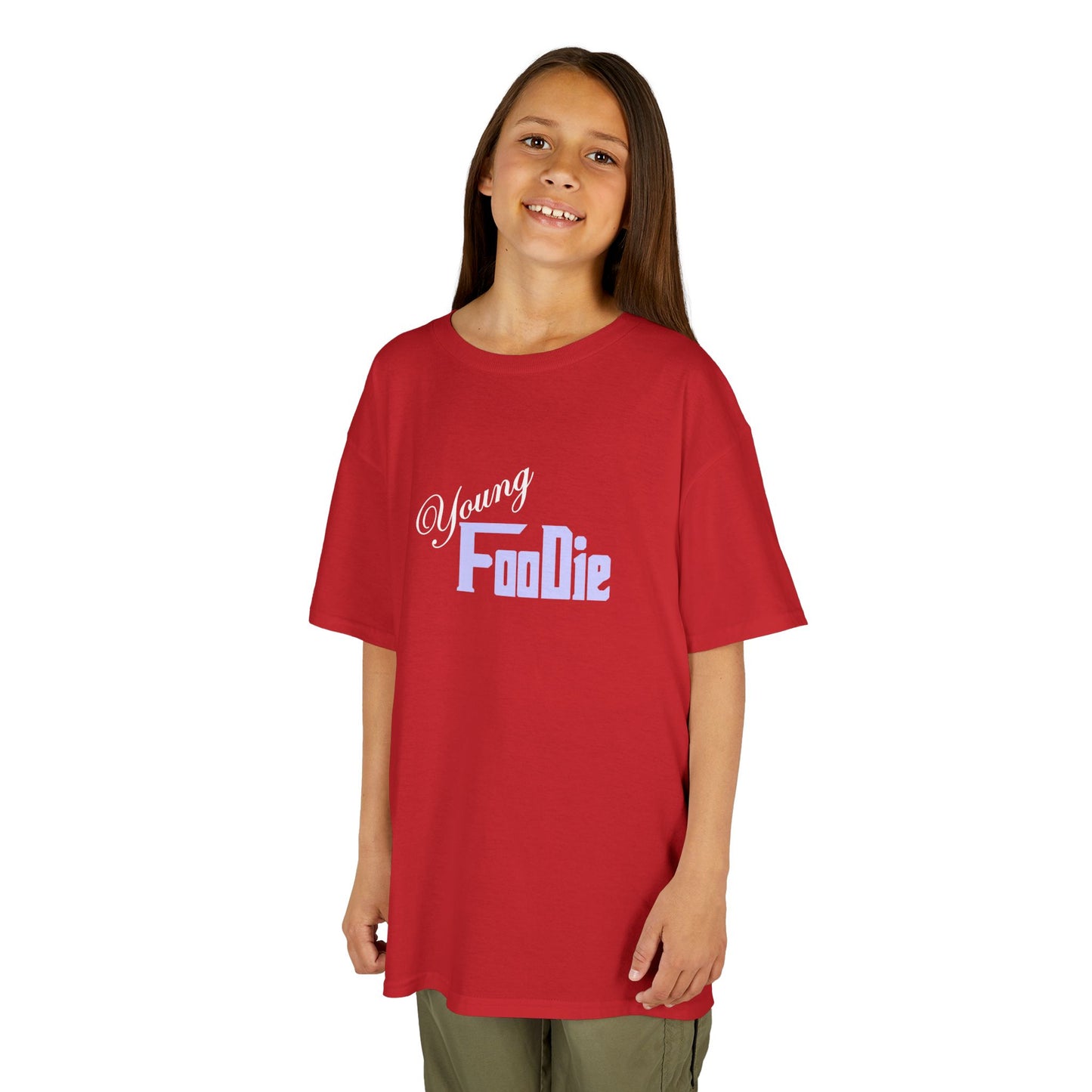 L.O.E.F White Young Foodie Kids Tee Shirt (Lavender)