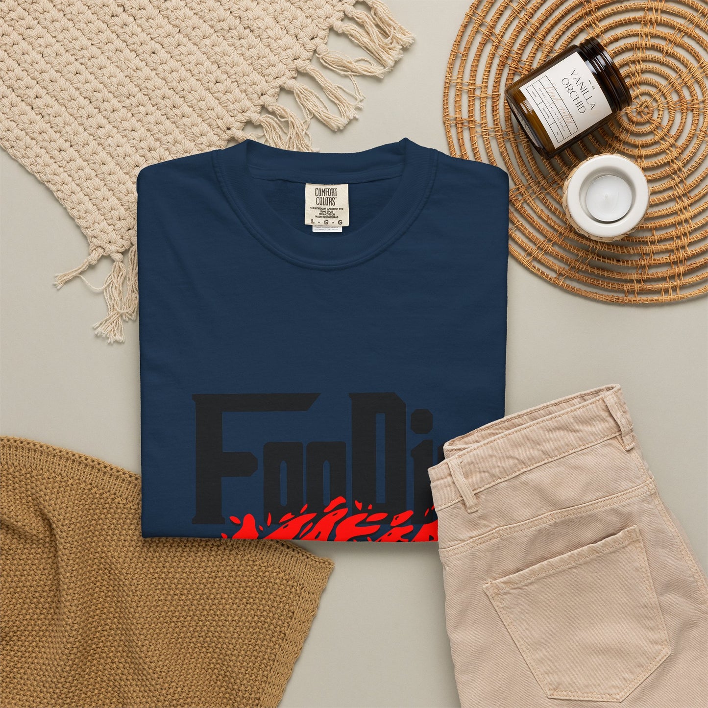 L.O.E.F Foodie Mafia Unisex Tee Shirt (Red)