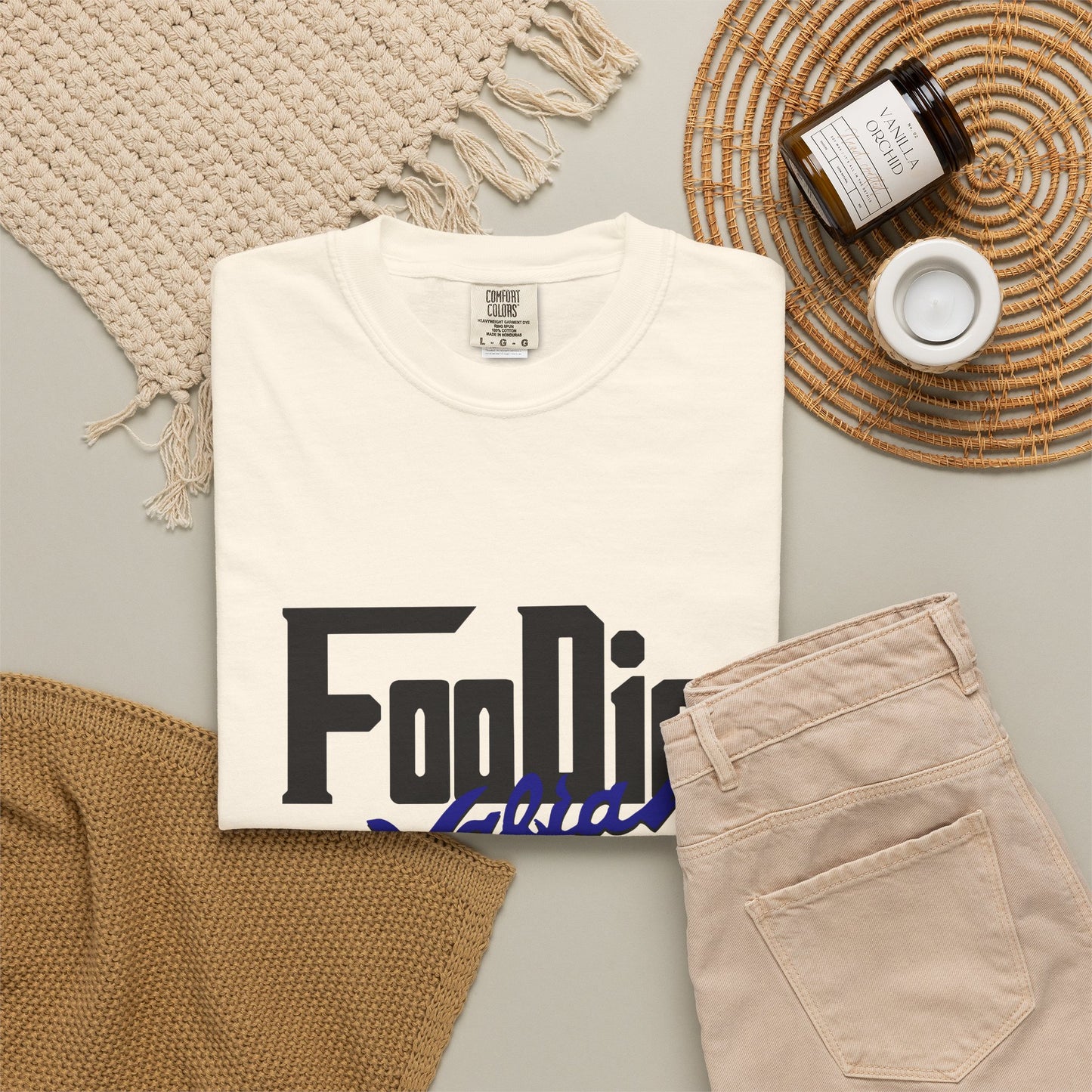 L.O.E.F Foodie Mafia Unisex Tee shirt (Dark Blue)