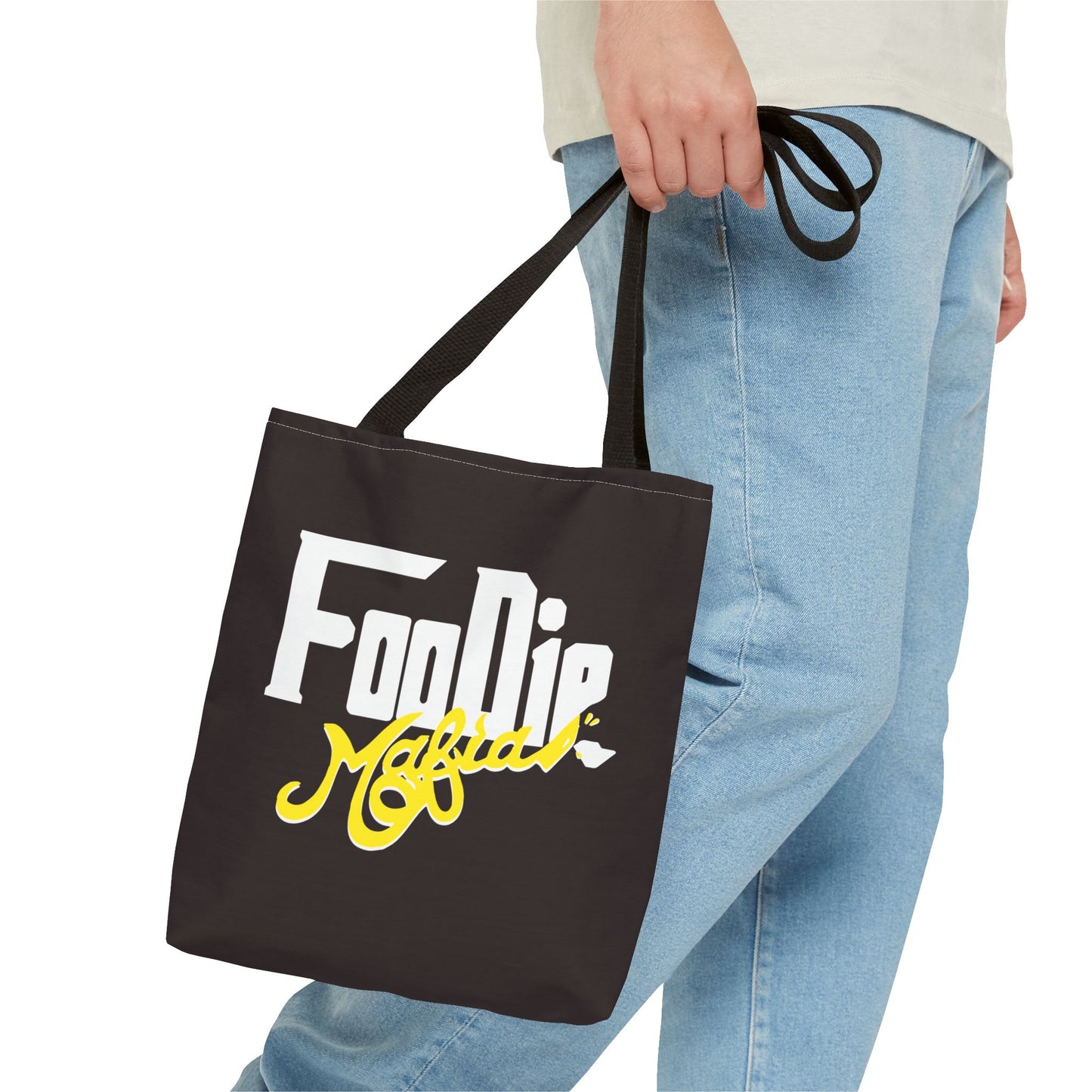 L.O.E.F White Foodie Mafia Tote Bag (Yellow)