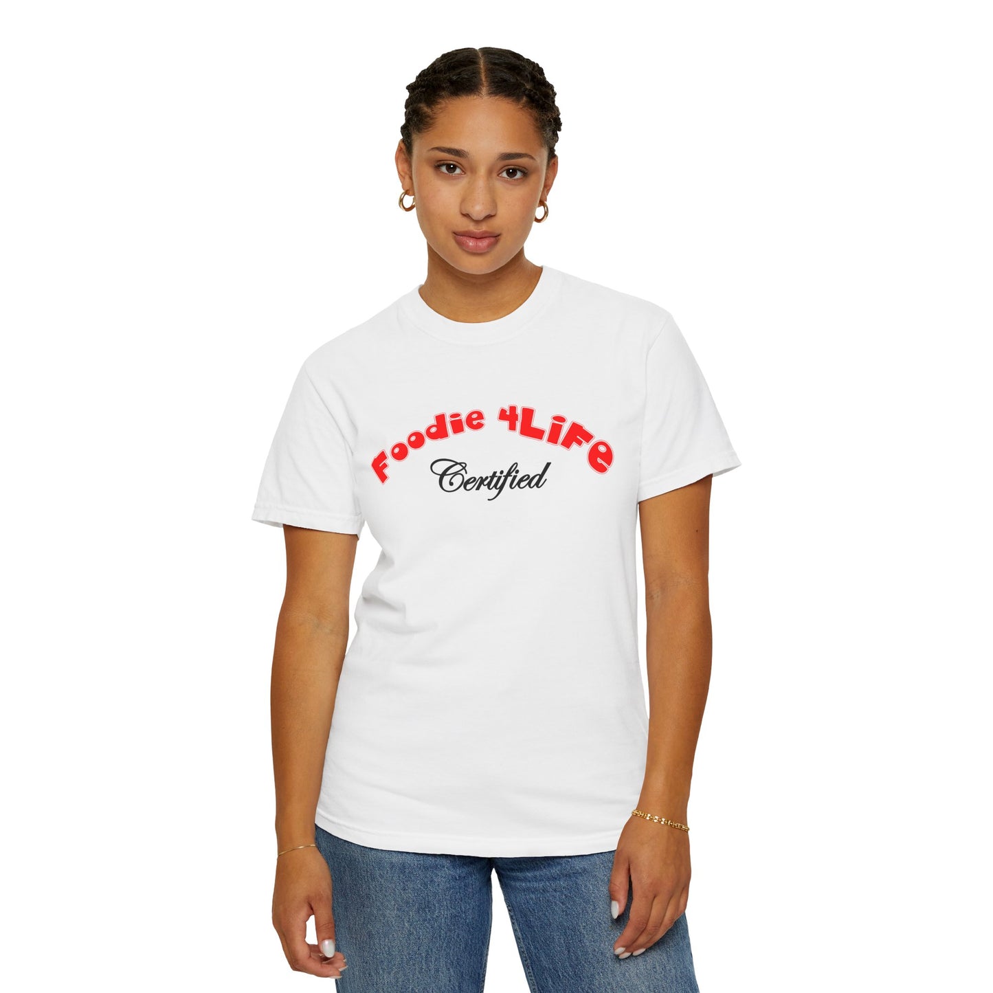 L.O.E.F Foodie 4Life Certified Unisex Tee Shirt (Fiery Red)