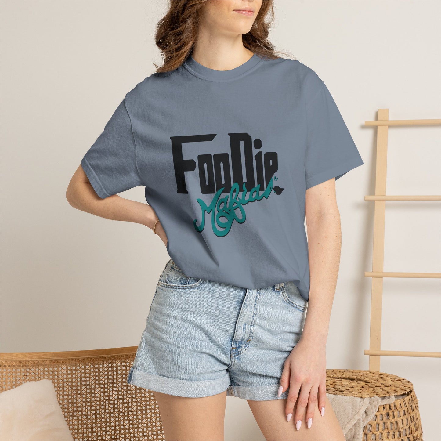 L.O.E.F Foodie Mafia Unisex Tee shirt (Teal)