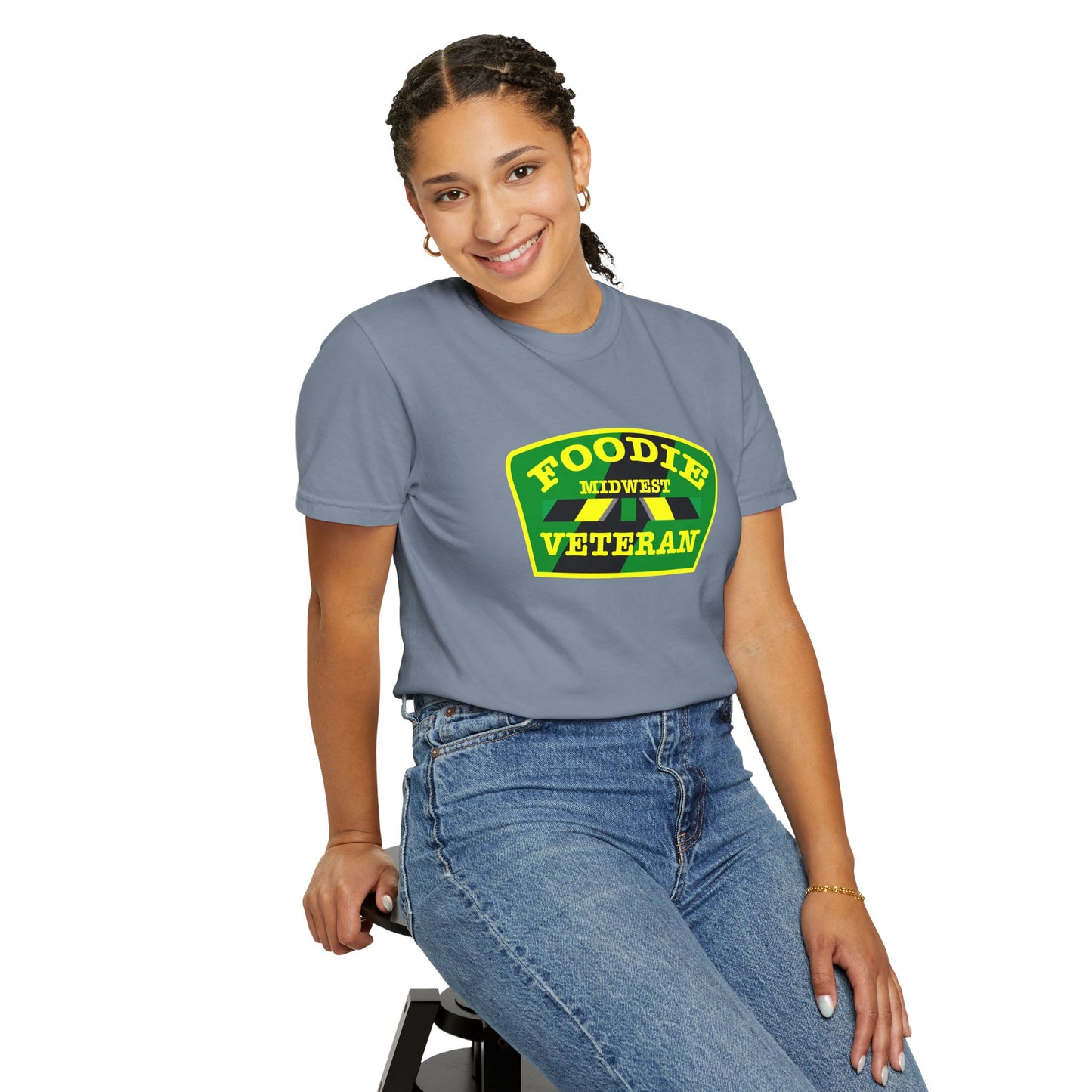 L.O.E.F Foodie Veteran MIDWEST Unisex Tee Shirt (Yellow)