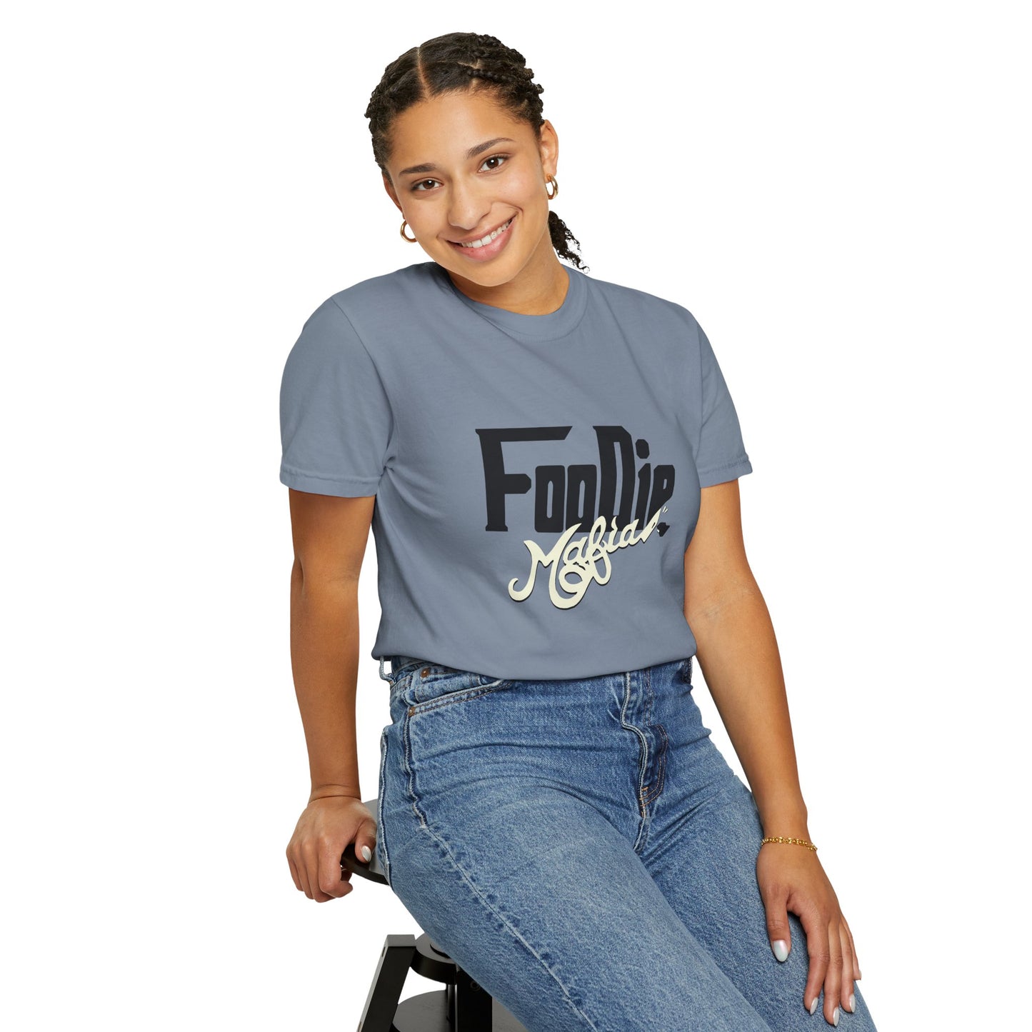 L.O.E.F Foodie Mafia Unisex Tee Shirt (Cream)
