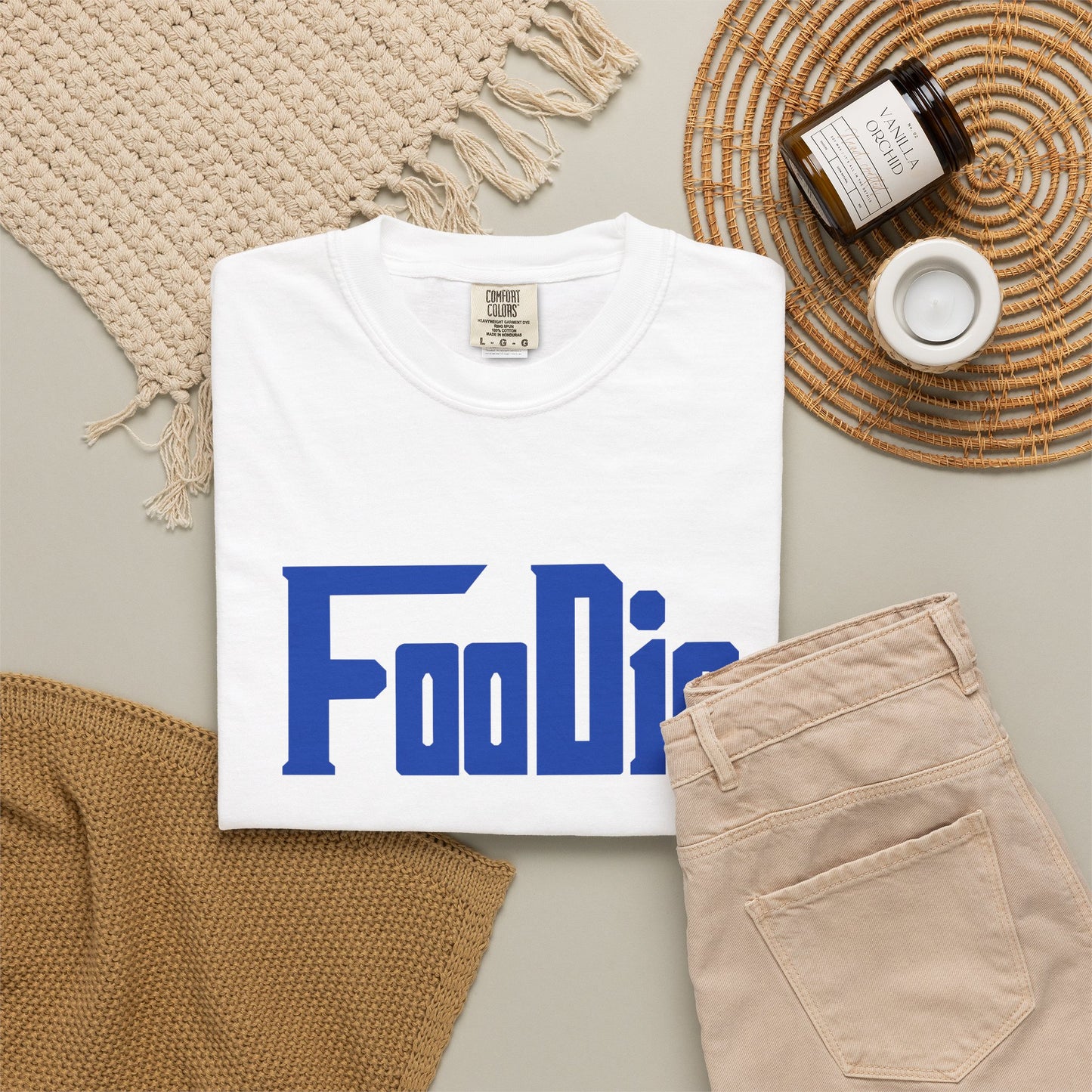 LO.E.F Foodie Unisex Tee Shirt (Cobalt Blue)