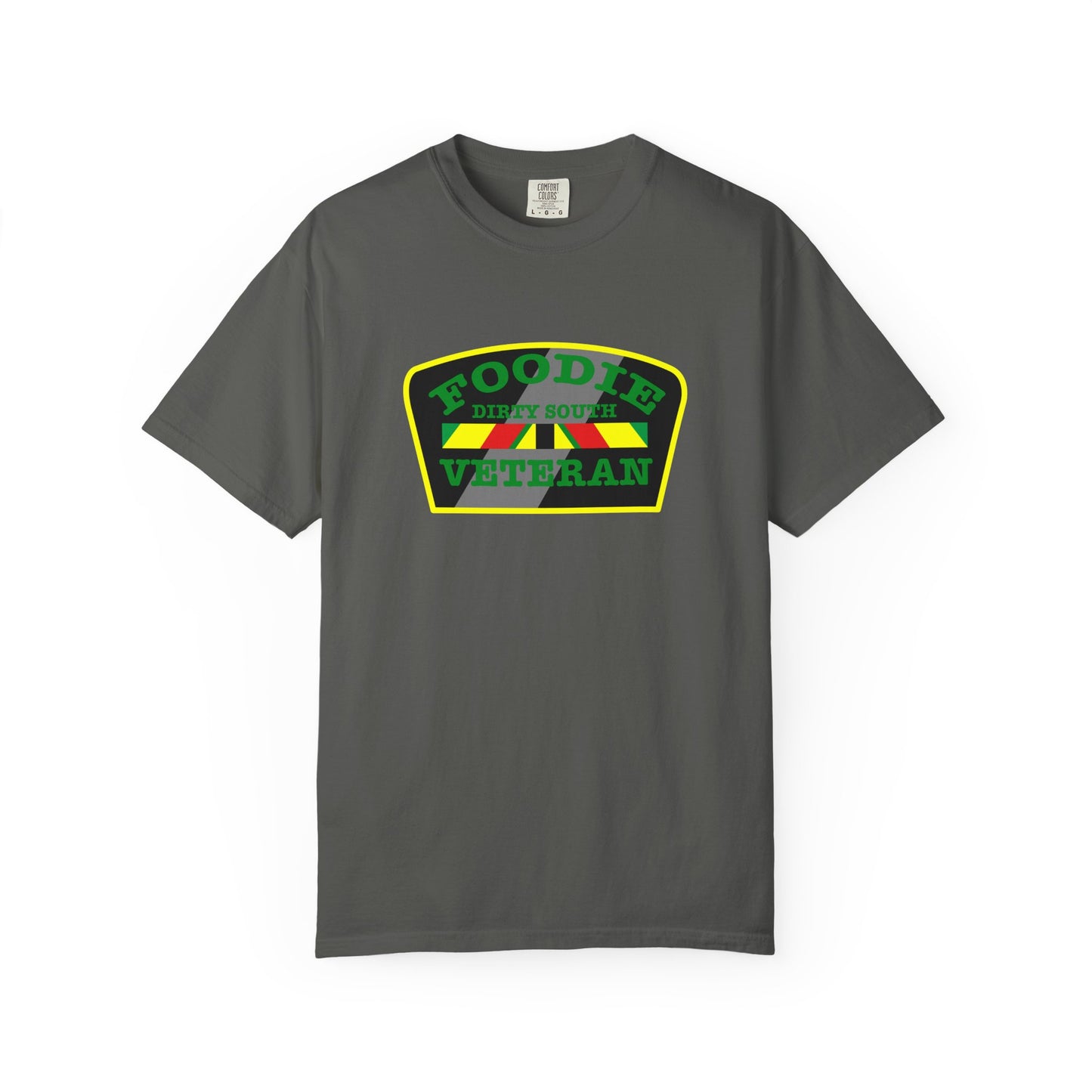 L.O.E.F Foodie Veteran DIRTY SOUTH Unisex Tee Shirt (Green)