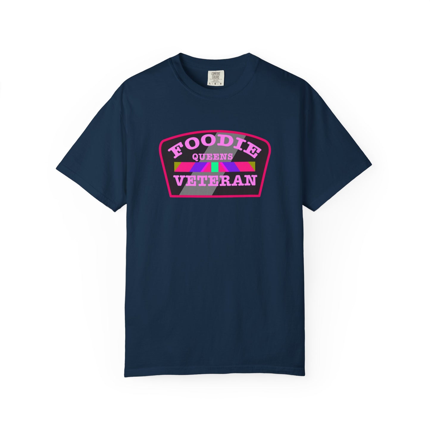 L.O.E.F Foodie Veteran QUEENS Unisex Tee Shirt (Pink)