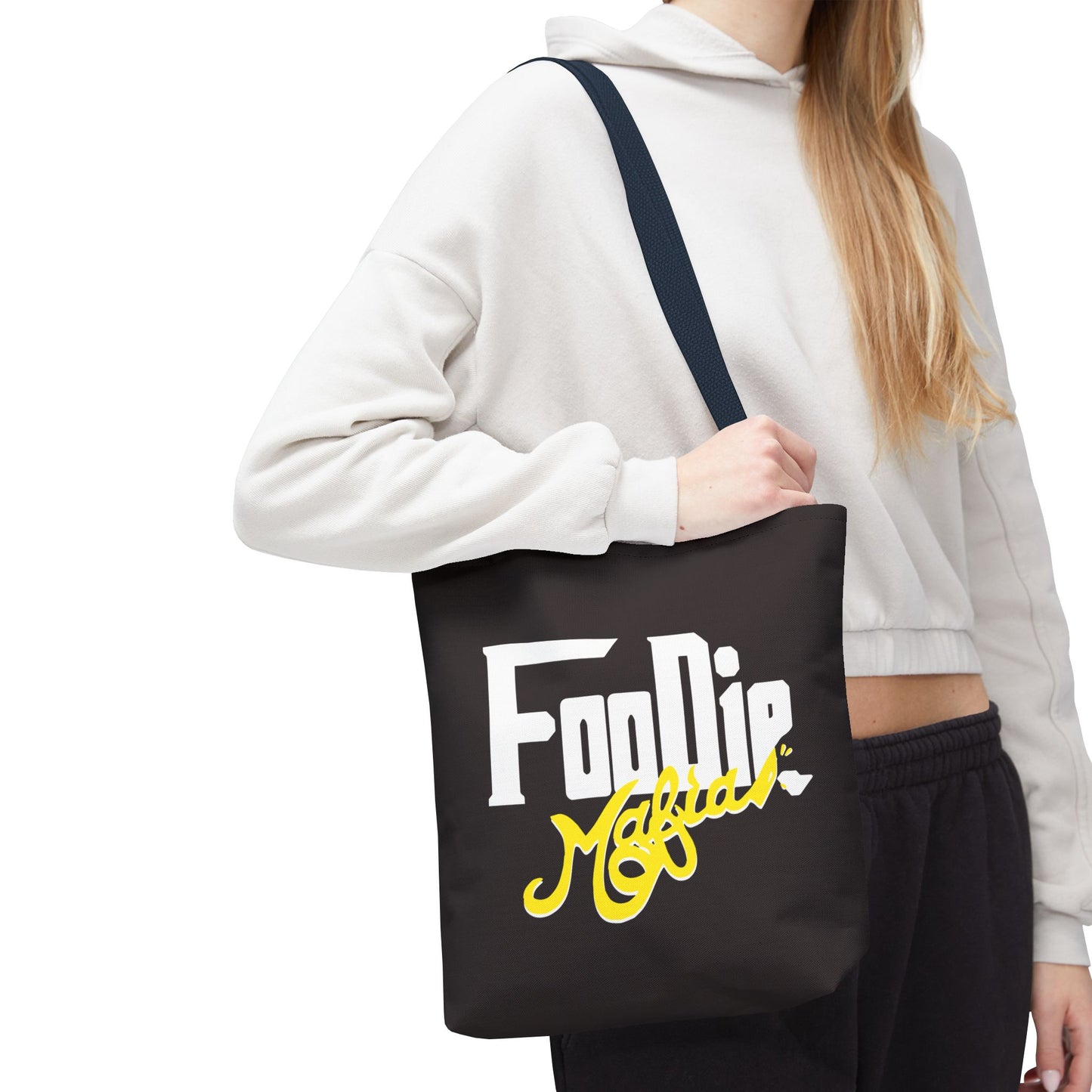 L.O.E.F White Foodie Mafia Tote Bag (Yellow)