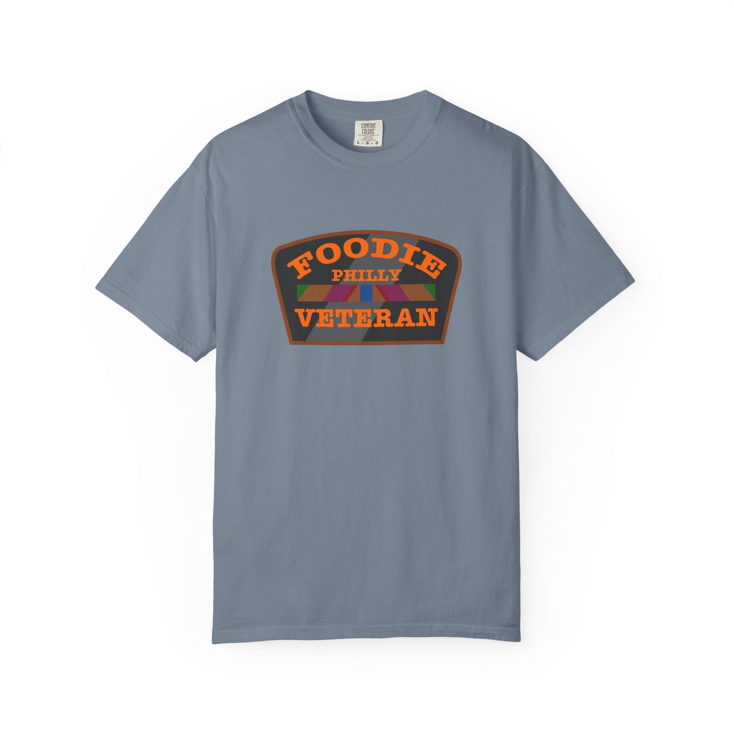 L.O.E.F Foodie Veteran PHILLY Unisex Tee Shirt (Orange)