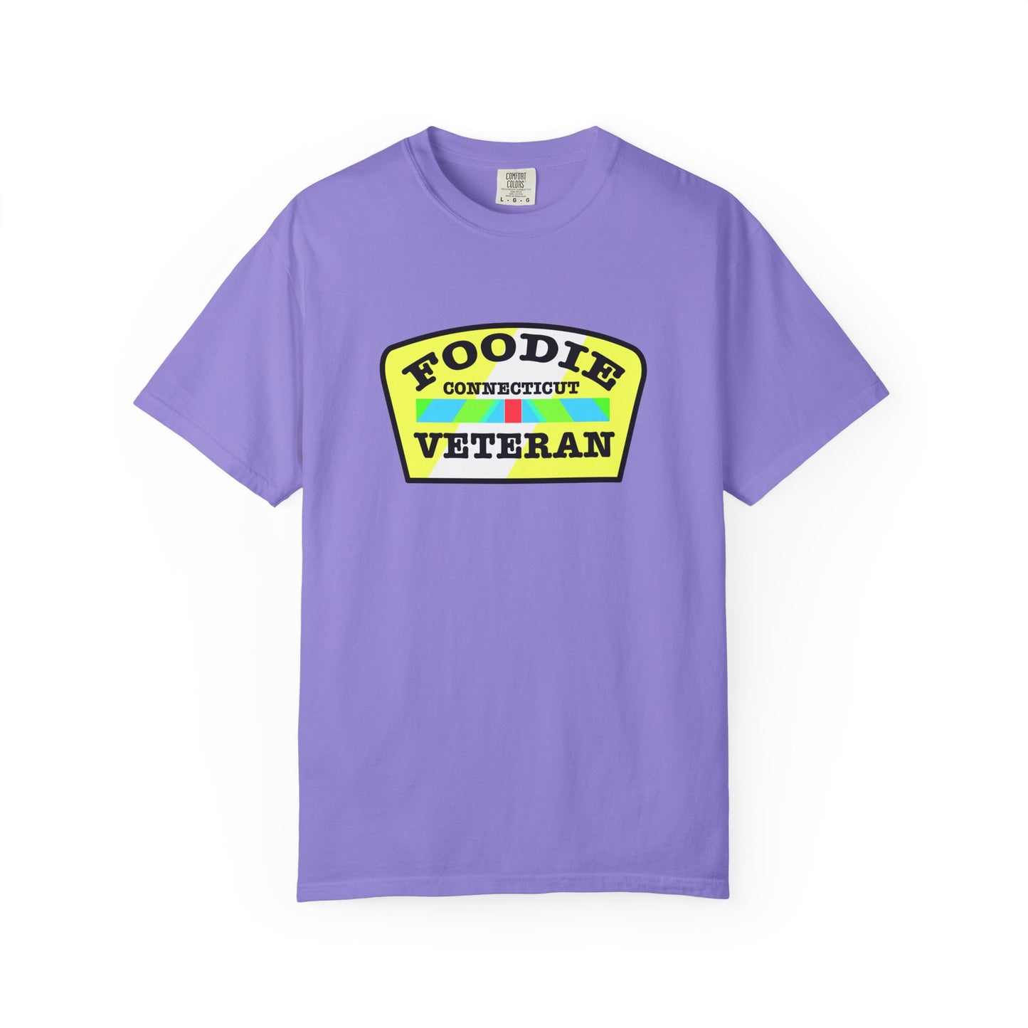 L.O.E.F Foodie Veteran CONNECTICUT Unisex Tee Shirt (Yellow)