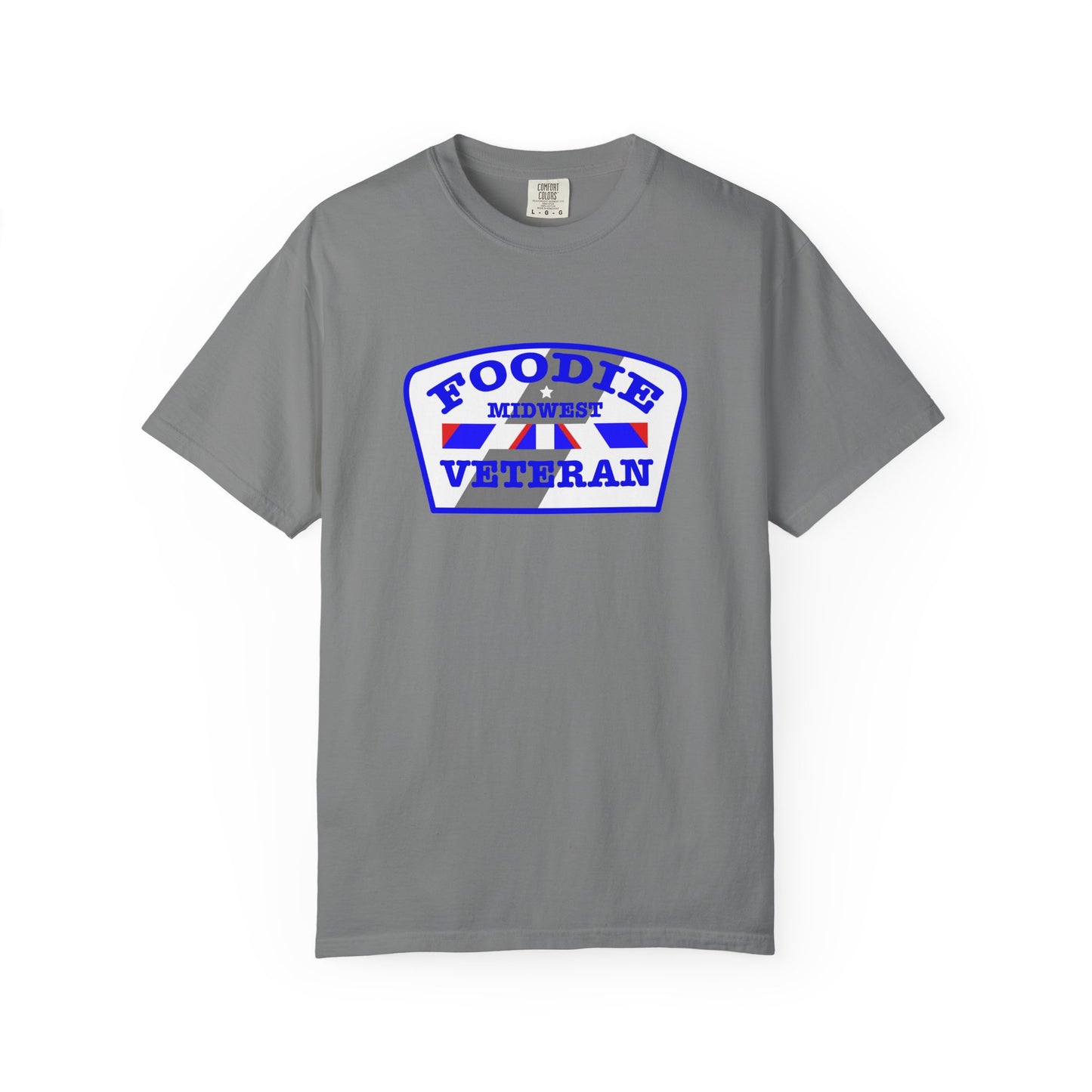 L.O.E.F Foodie Veteran MIDWEST Unisex Tee Shirt (Blue)