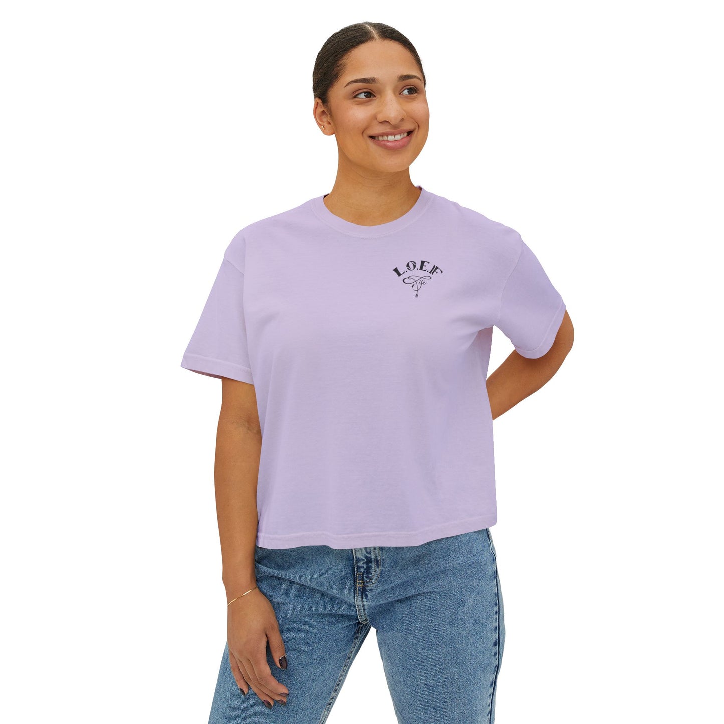 L.O.E.F Foodie 4Life Certified Boxy Tee (Fuchsia)