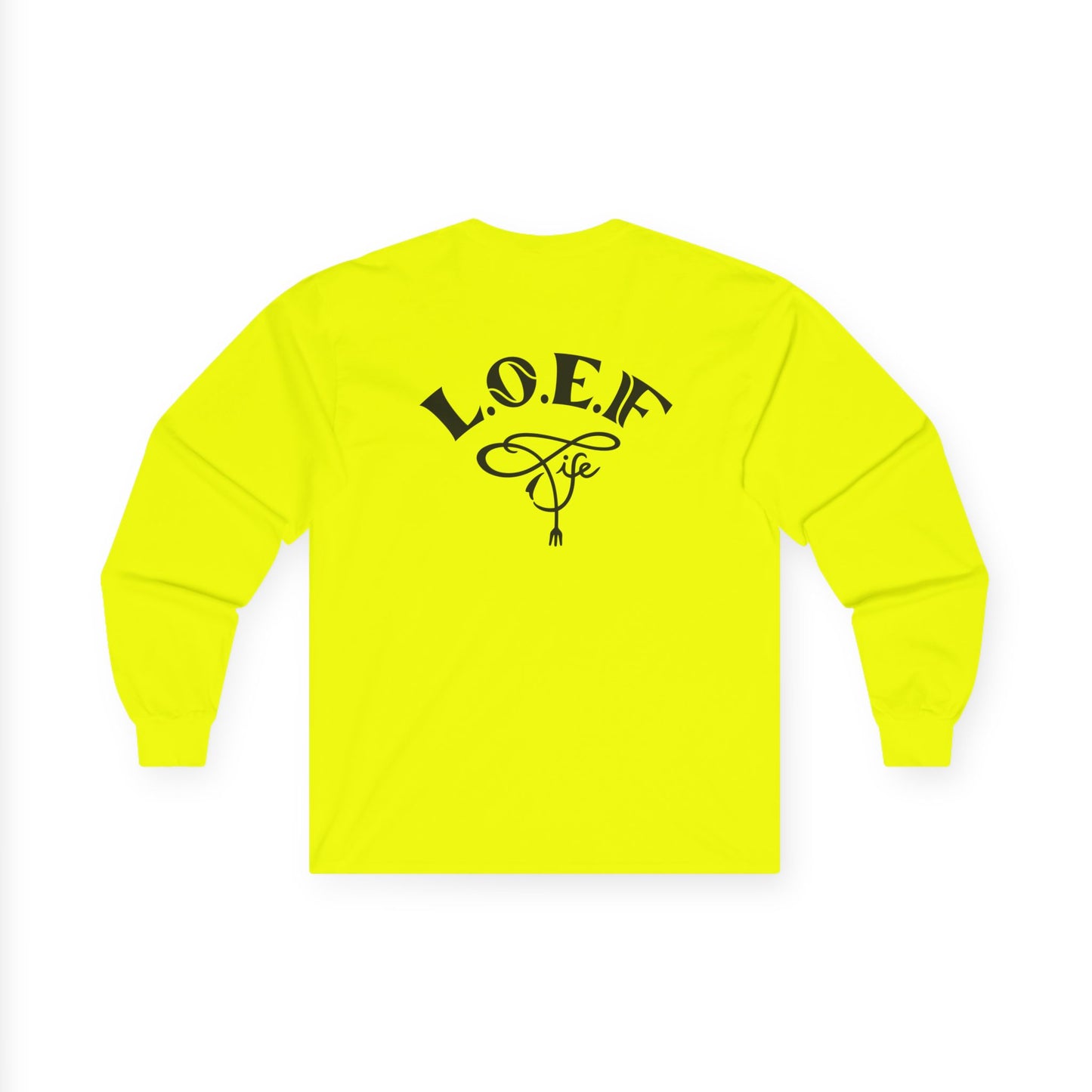 L.O.E.F Foodie 4Life Vegan Long Sleeve Tee (Fiery Red)