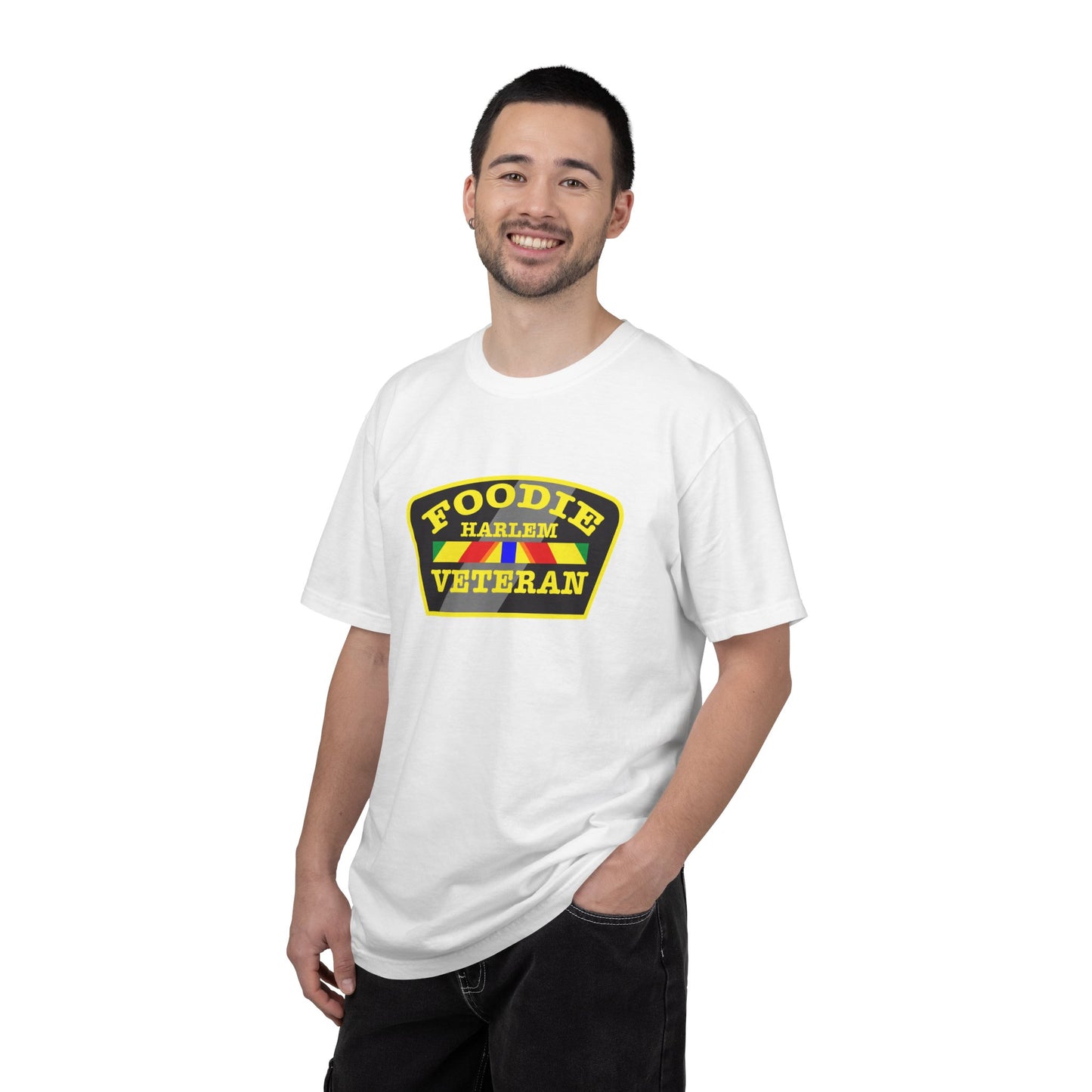 L.O.E.F Foodie Veteran HARLEM Unisex Tee Shirt (Yellow)