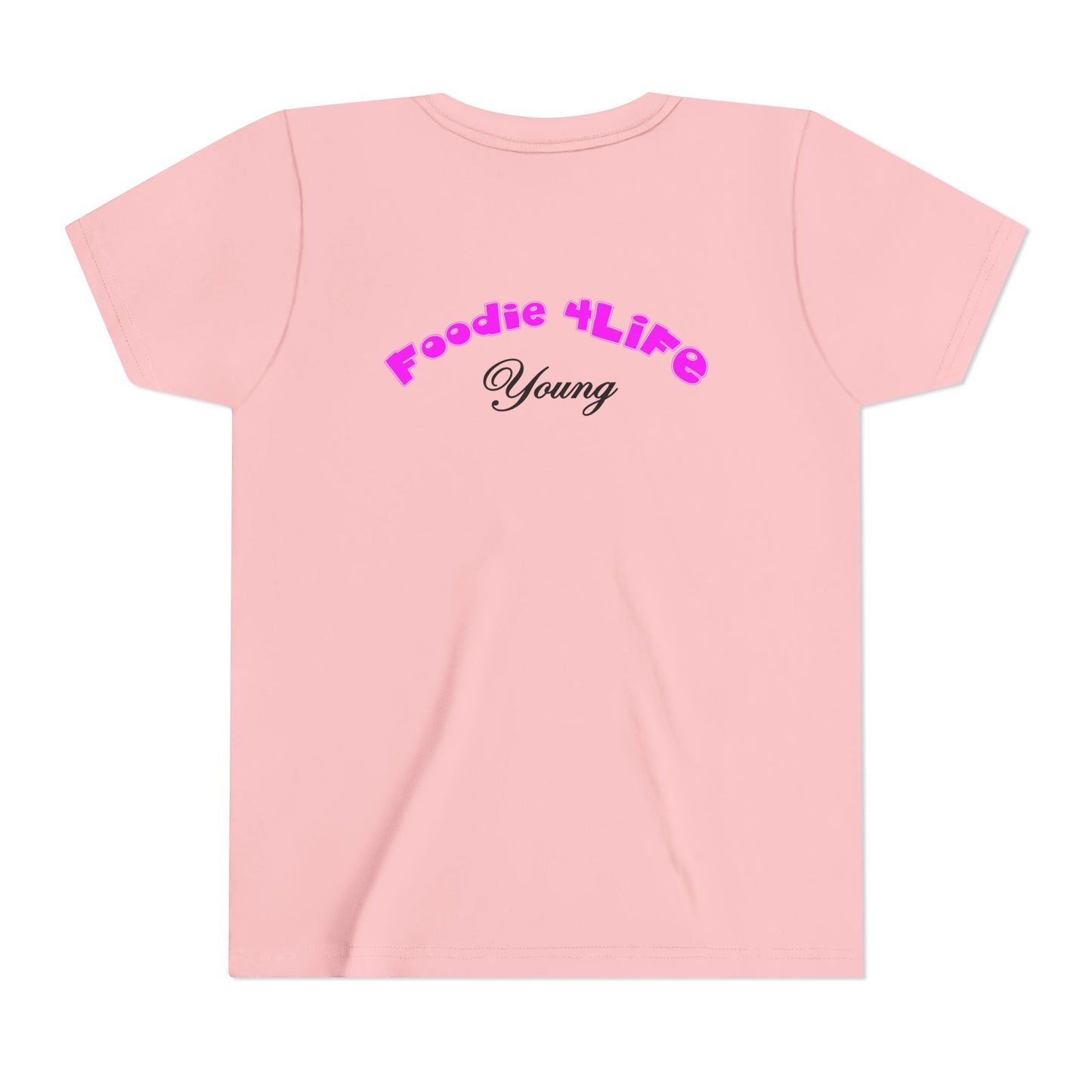 L.O.E.F Foodie 4Life Young Short Sleeve Tee (Fuchsia)