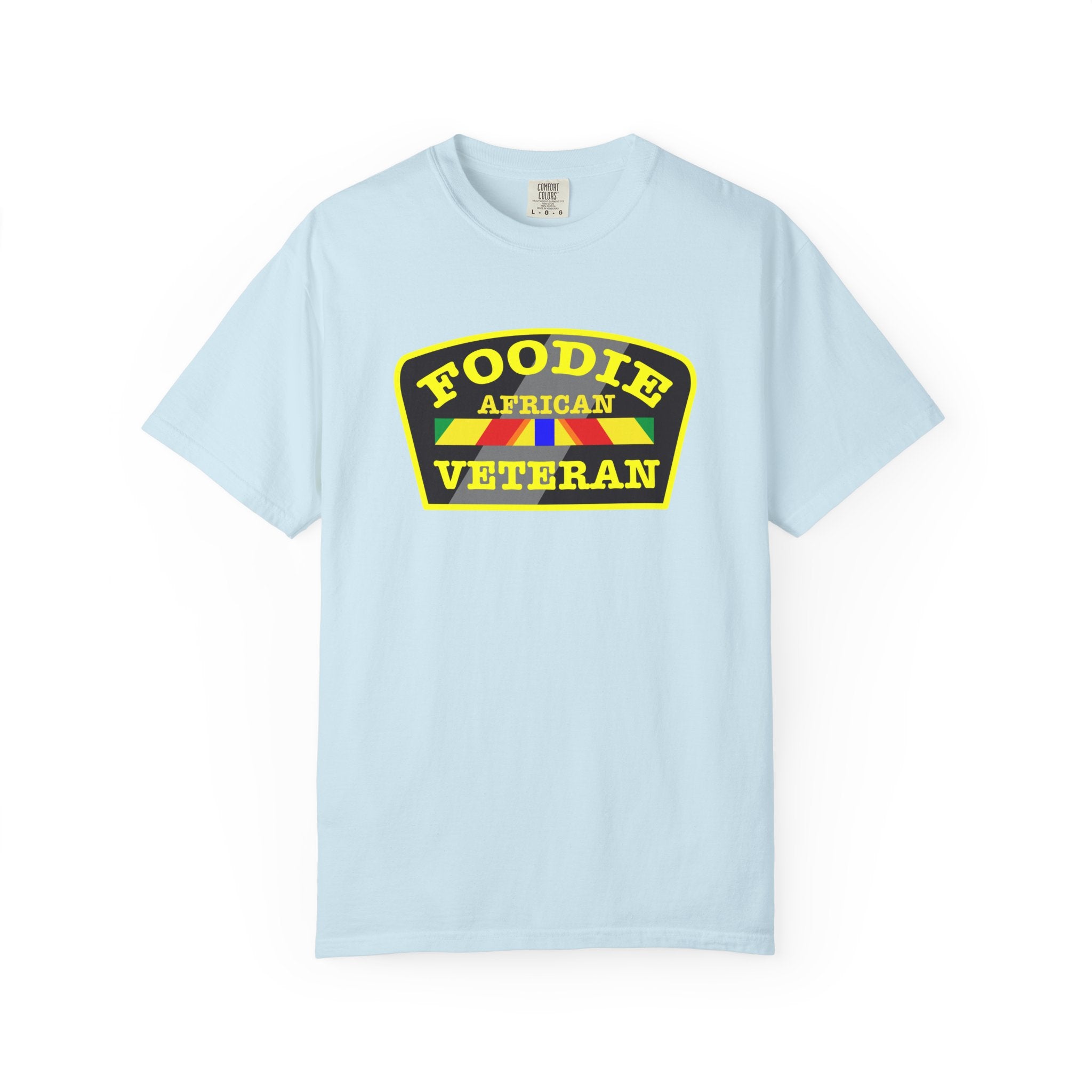 L.O.E.F Foodie Veteran AFRICAN Unisex Tee Shirt (Yellow)