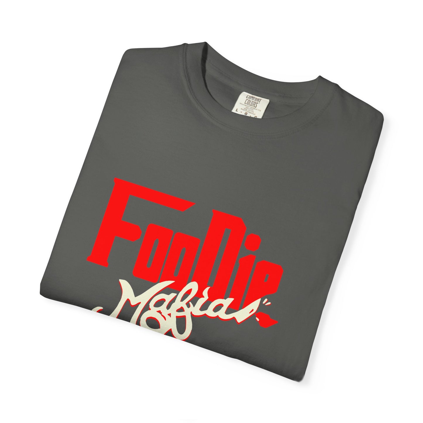 L.O.E.F Red Foodie Mafia Unisex Tee shirt (Beige)