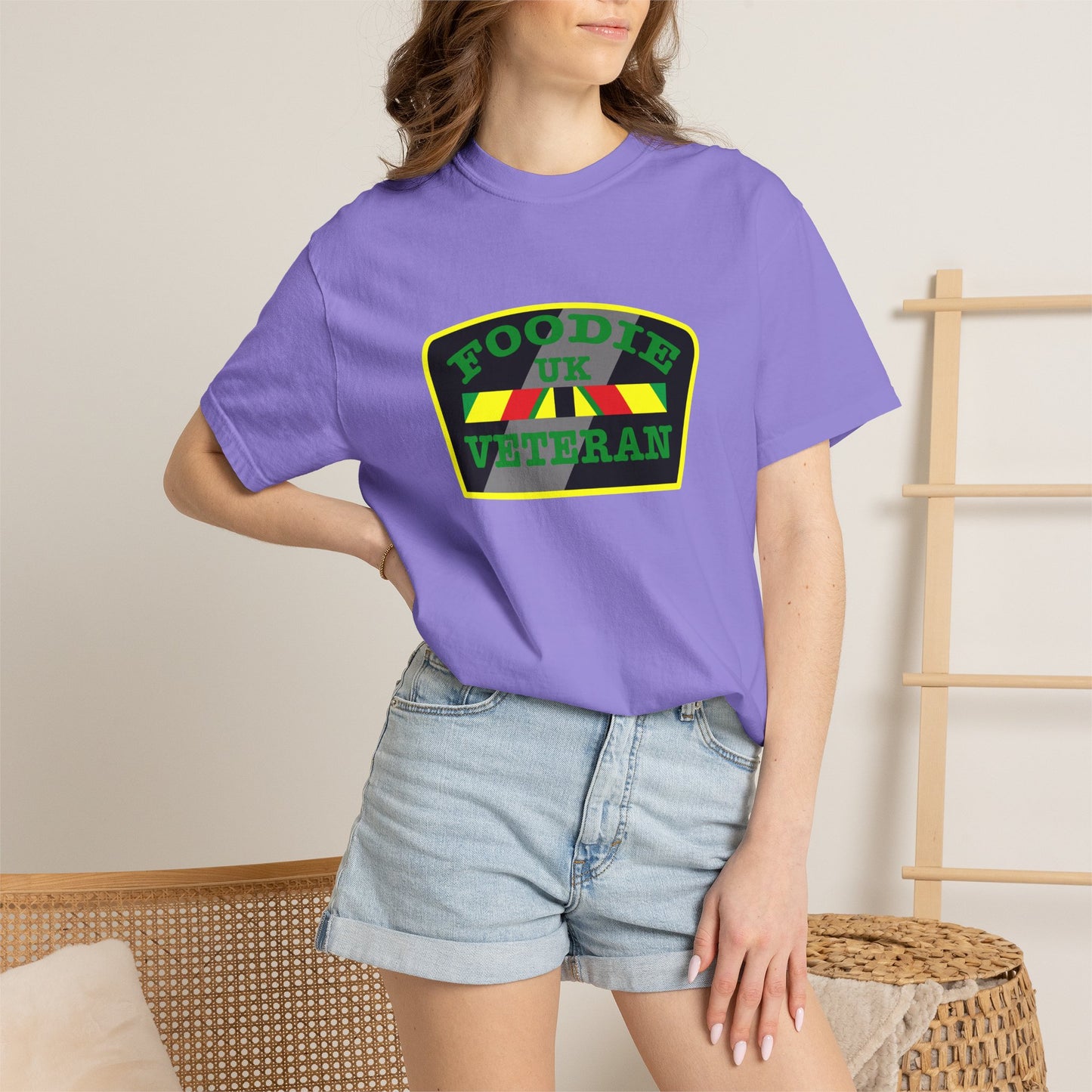 L.O.E.F Foodie Veteran UK Unisex Tee Shirt (Green)