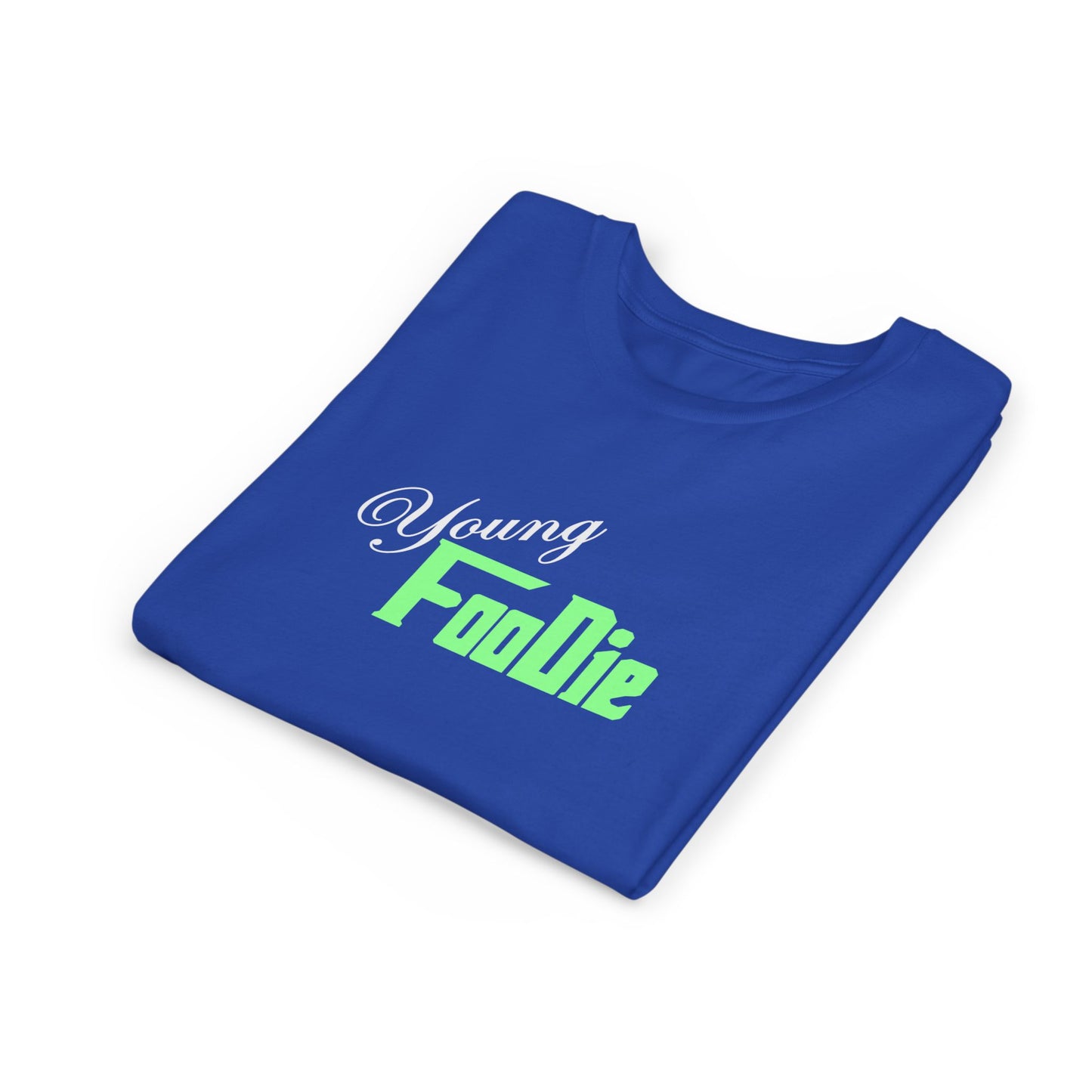 L.O.E.F White Young Foodie Youth Short Sleeve Tee (Mint Green)