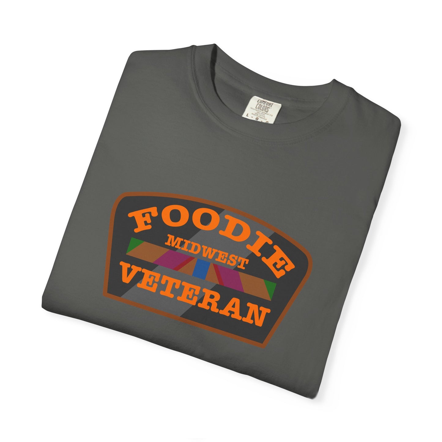 L.O.E.F Foodie Veteran MIDWEST Unisex Tee Shirt (Orange)
