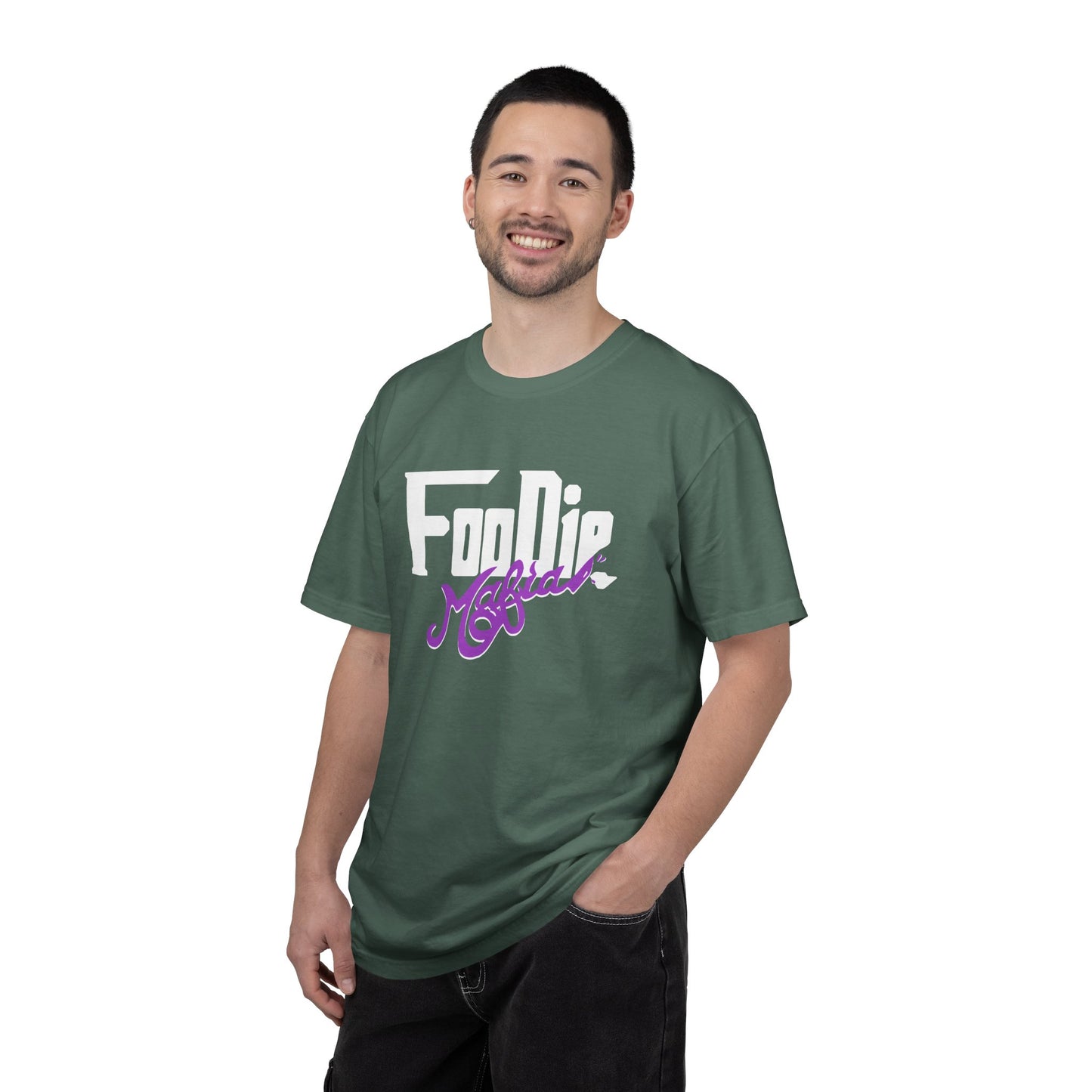 L.O.E.F Foodie Mafia Unisex Tee Shirt  (Purple)