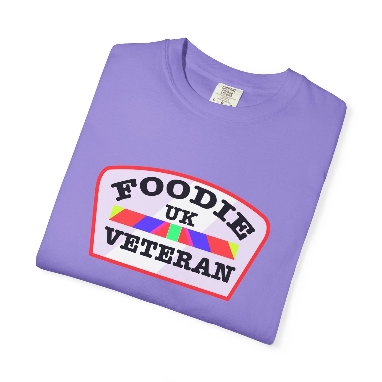 L.O.E.F Foodie Veteran UK Unisex Tee Shirt (Soft Pink)