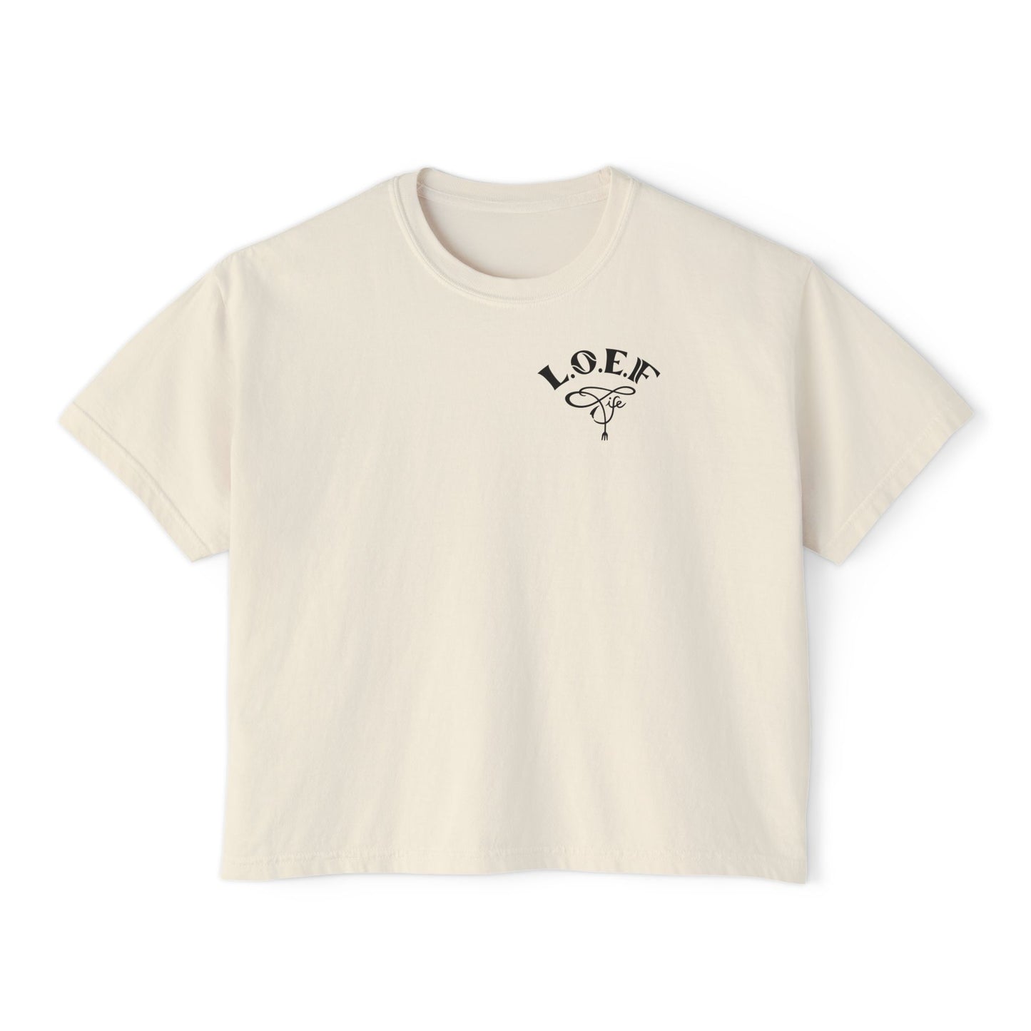 L.O.E.F Foodie 4Life Certified Boxy Tee (Fiery Red)