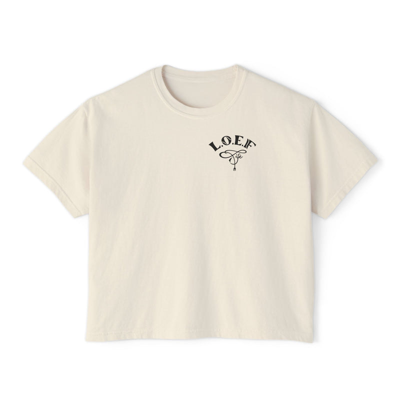 L.O.E.F Foodie 4Life Certified Boxy Tee (Fiery Red)