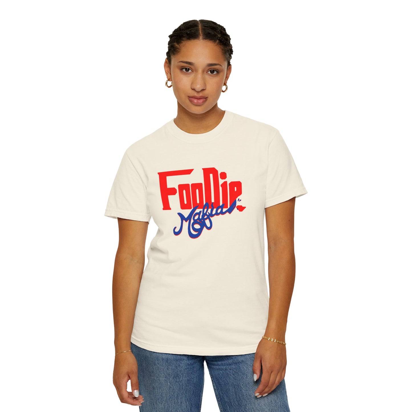 L.O.E.F Red Foodie Mafia Unisex Tee shirt (Cobalt Blue)