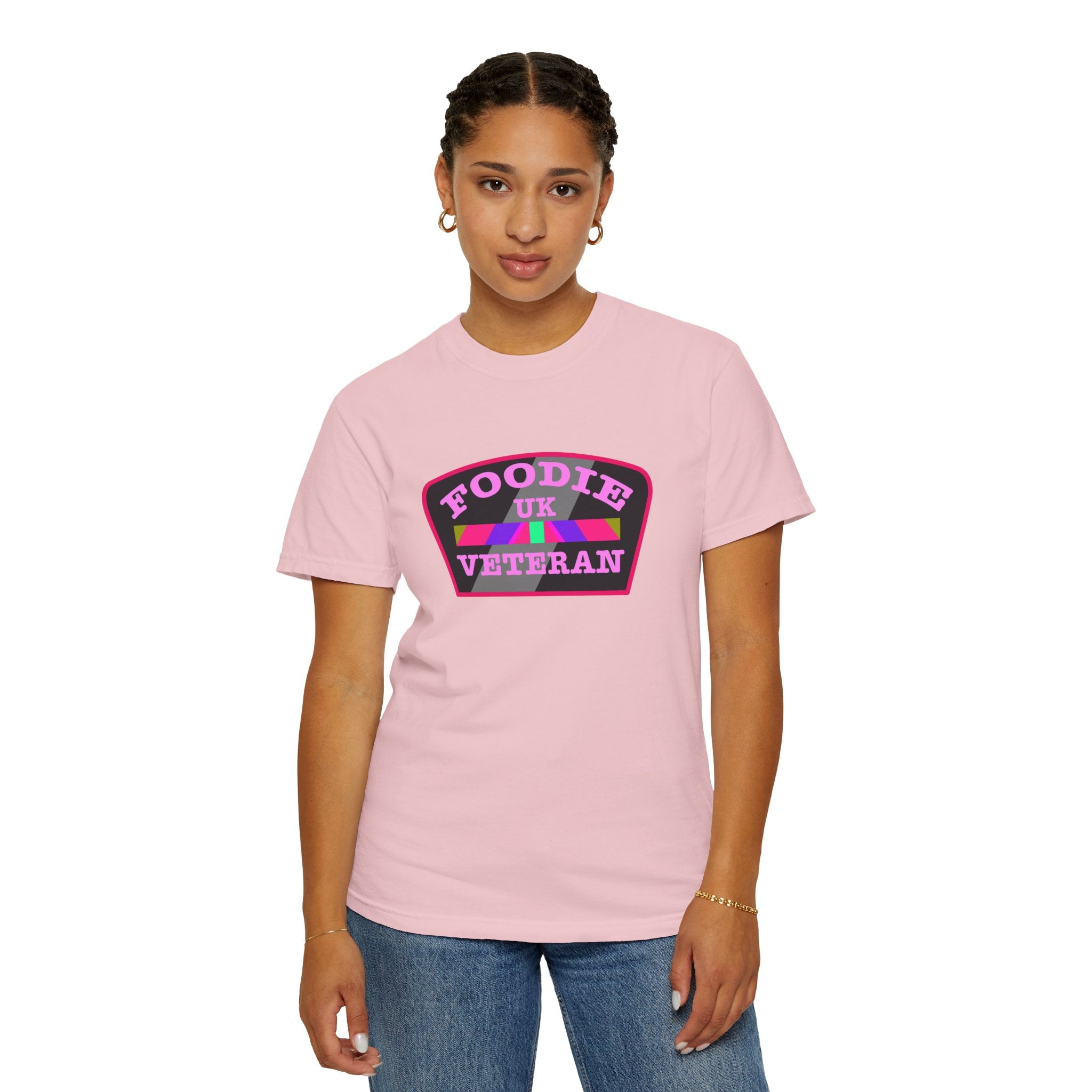 L.O.E.F Foodie Veteran UK Unisex Tee Shirt (Pink)