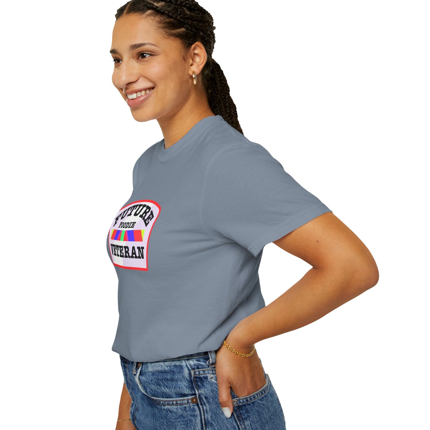 L.O.E.F Future Foodie Veteran Unisex Tee Shirt (Soft Pink)