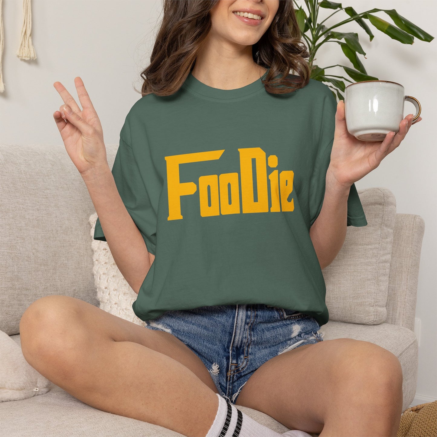 L.O.E.F Foodie Unisex Tee Shirt (Dark Yellow)